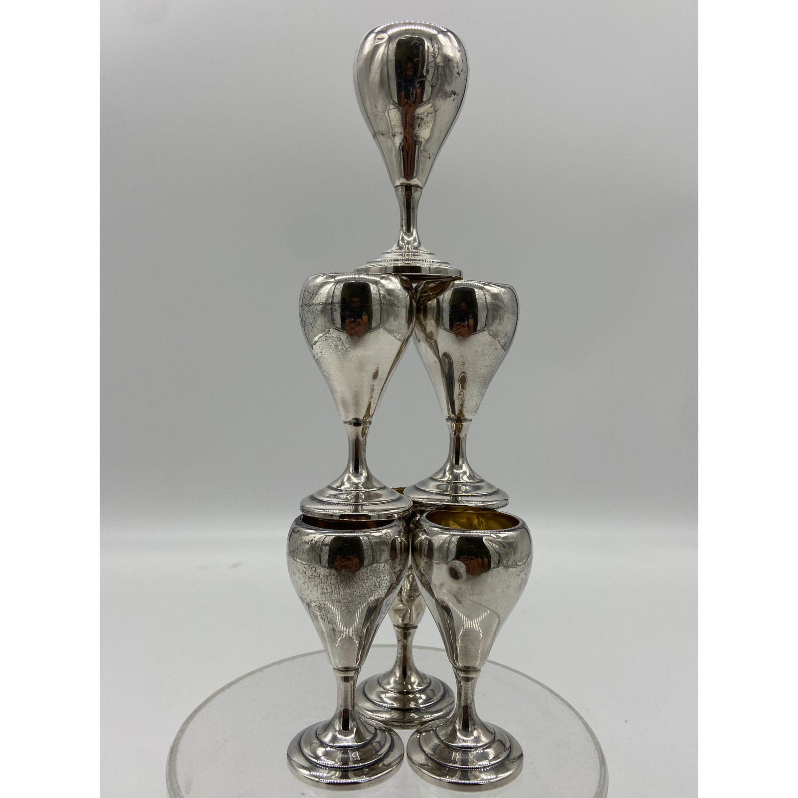 6 Sterling Silver Stems With Hallmark: 6 Sterling Silver Stems With Hallmark