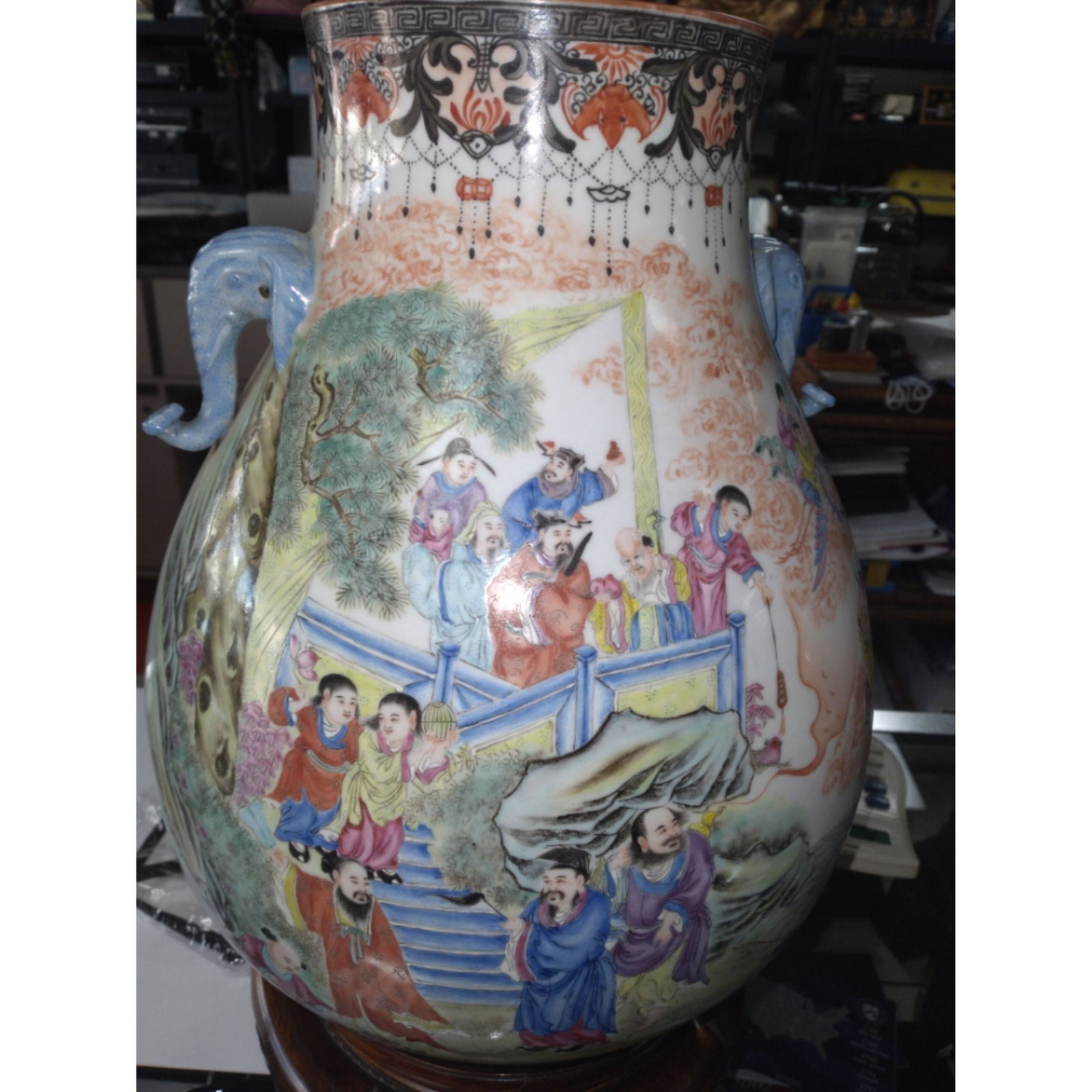 A Pair Of Large Chinese Famille Rose Vases Republic Pd (1 of 20)