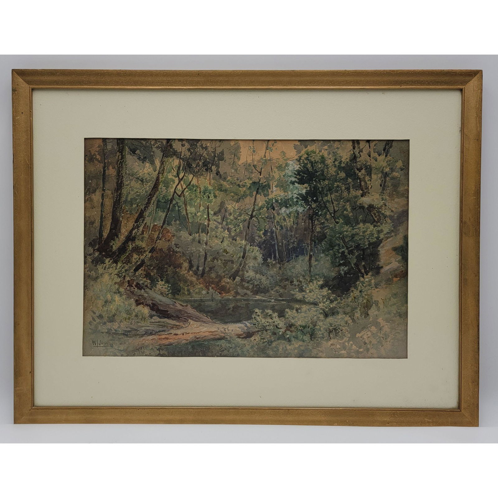 Watercolor Landscape By American William Lee Judson Ca (1 of 8)