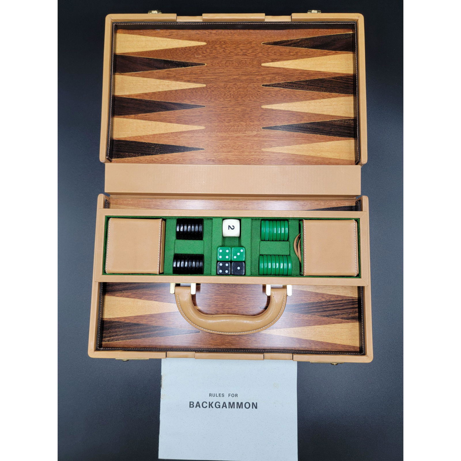 A Fine Vintage Gucci Traveling Backgammon Game (1 of 10)