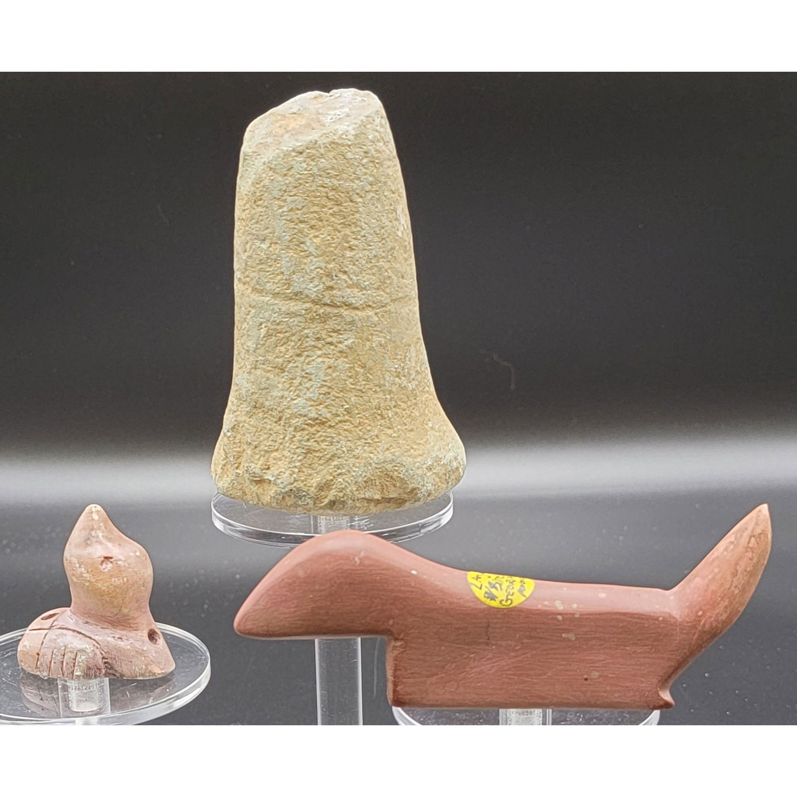 Native American  Pestle And Birdstones (1 of 17)