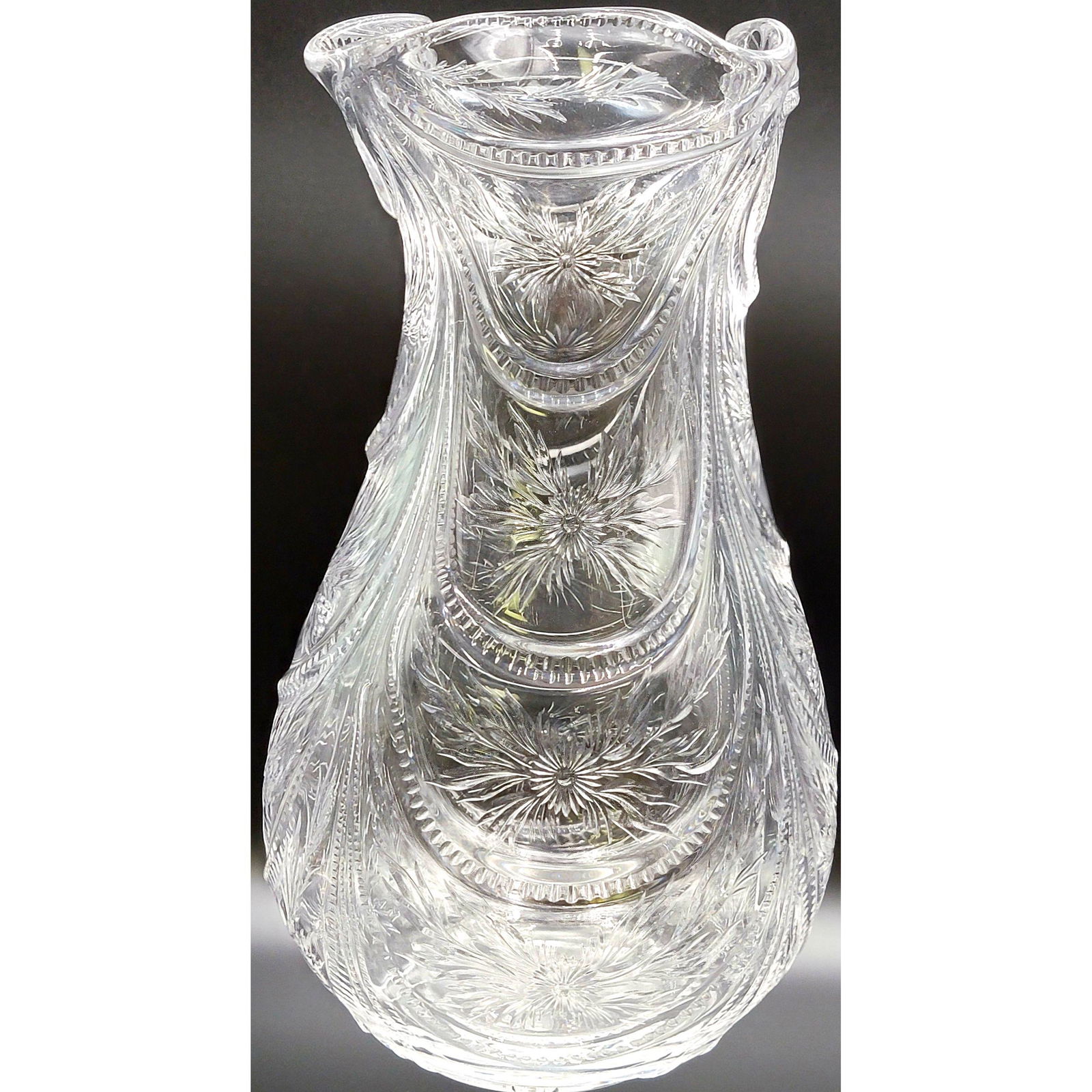 ABP T.G Hawkes Polished Engraved Vase Unusual Form (1 of 11)