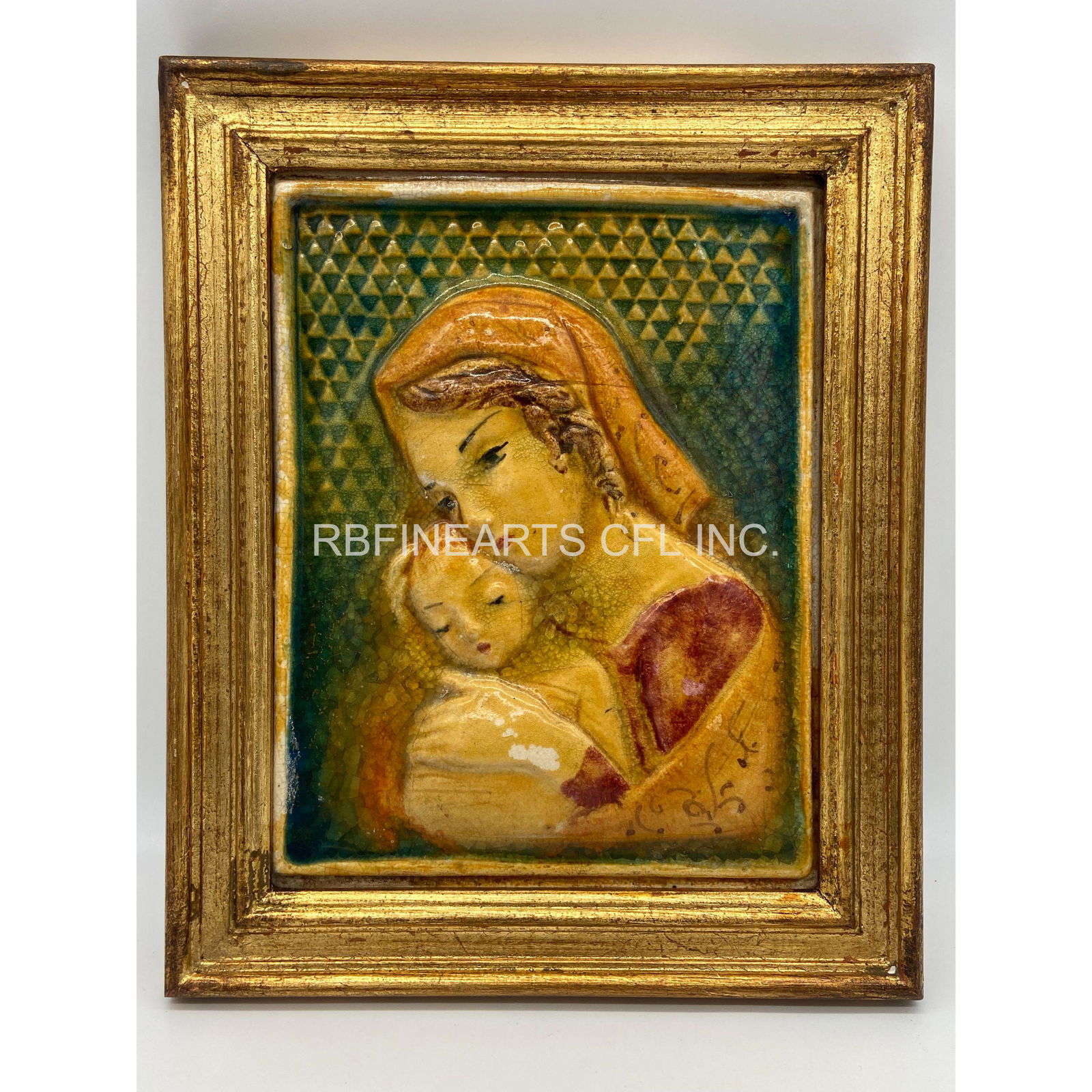 Signed Handmade Italian Capodimonte Ceramic Tile (1 of 19)