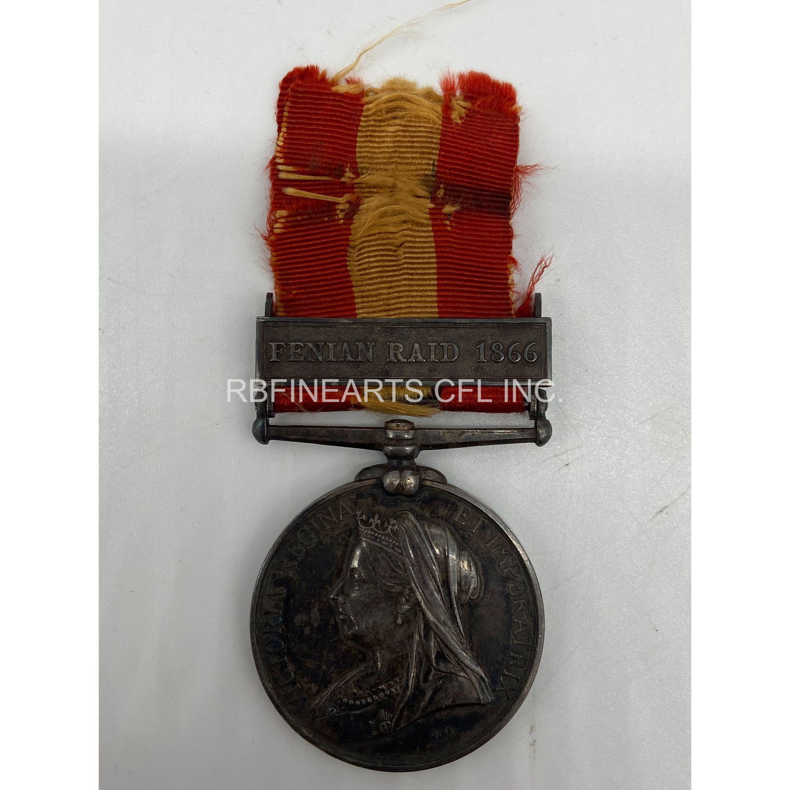 1866 Fenian Raid Medal Pvt. E.D. Vandusen 16th Battalio (1 of 12)