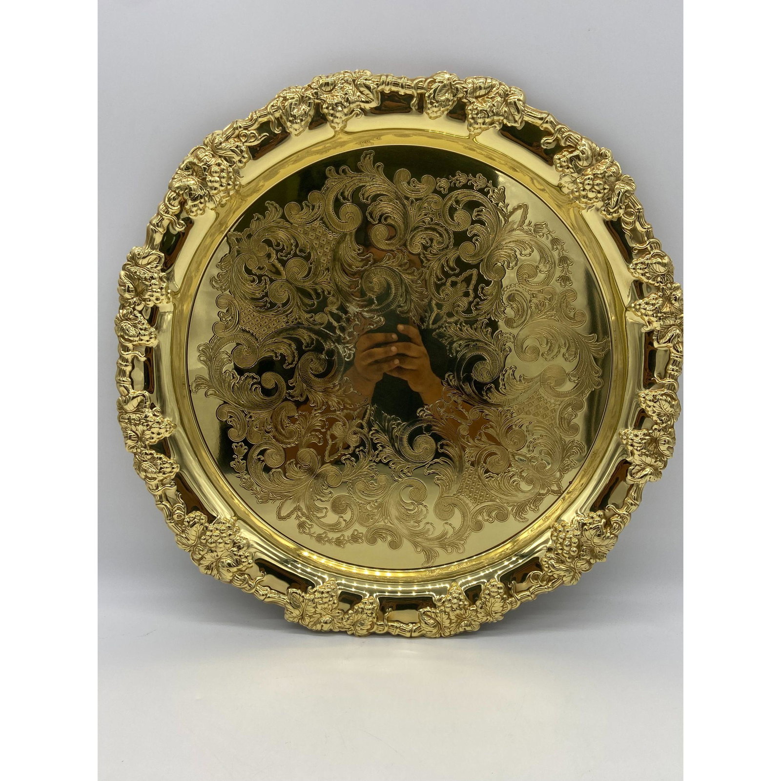 Vintage Baldwin Brass Serving Tray With Box (1 of 11)