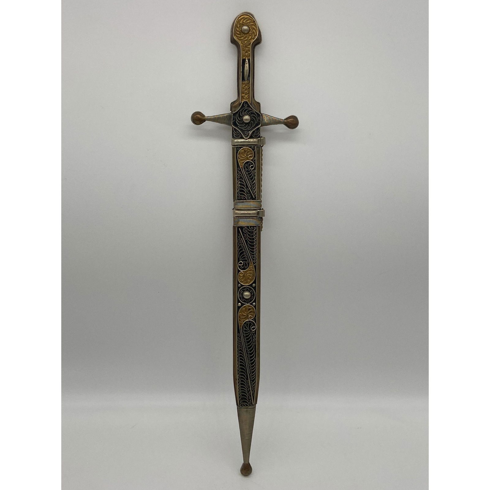 Vintage Russian Caucasian Filigree Dagger Sword (1 of 19)