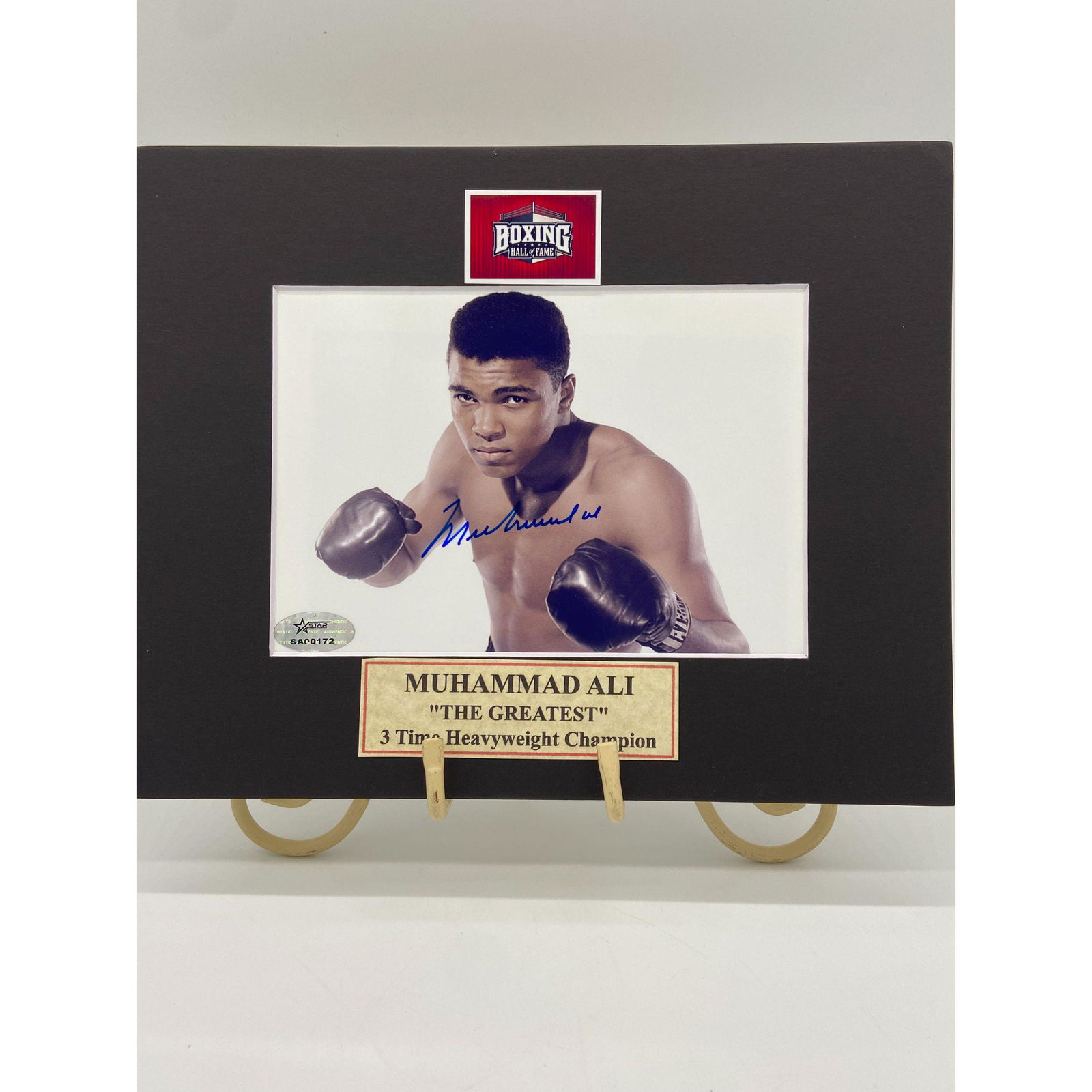 Muhammad Ali "THE GREATEST" Signed Photo w/ Coa (1 of 5)
