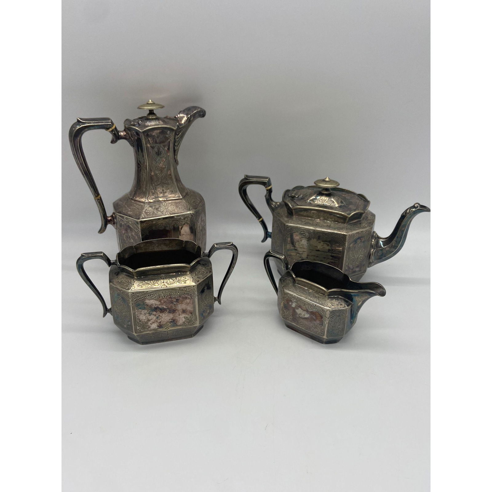 1982 Silver Plated John Moir And Sons Gift Coffee Set (1 of 17)