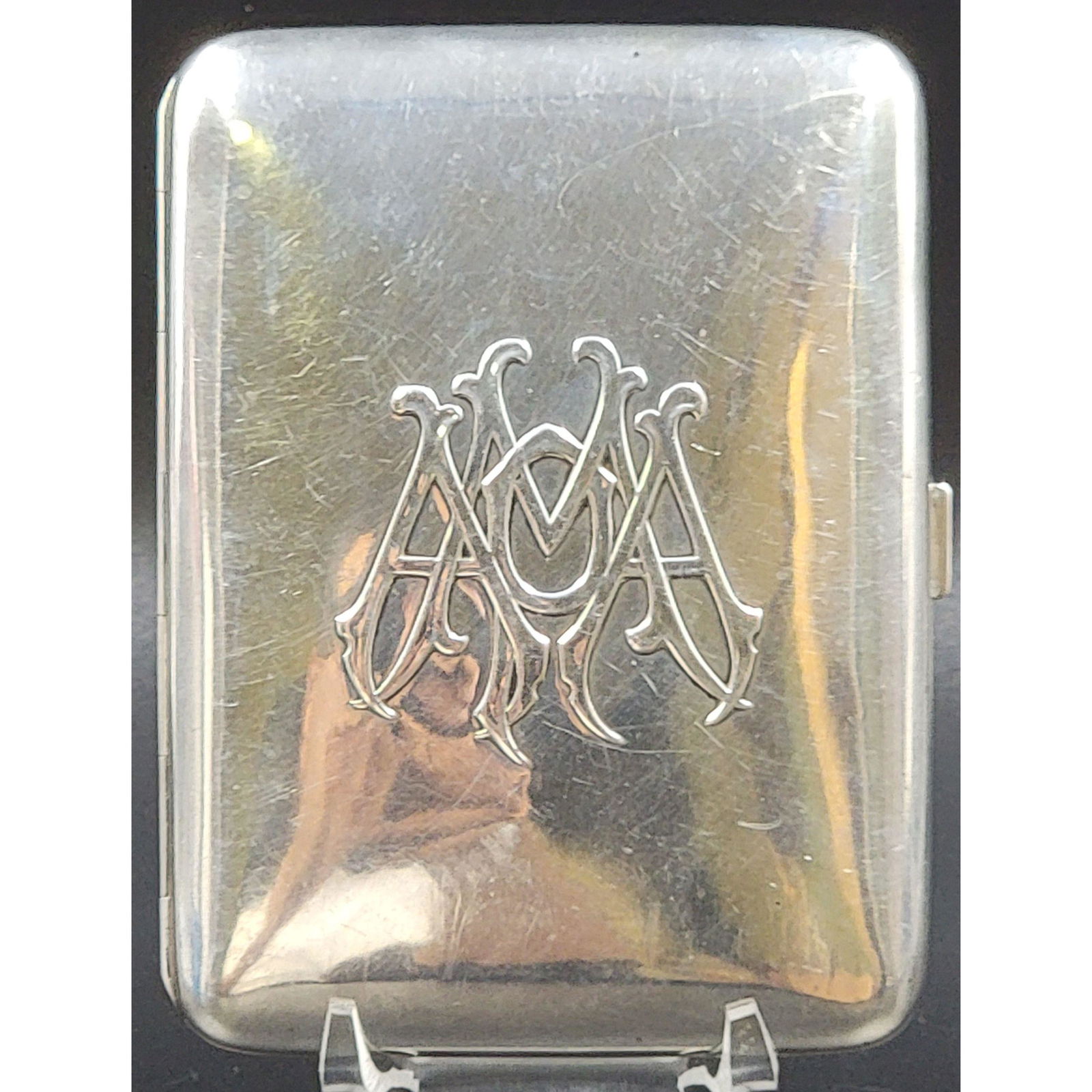 A Nice Sterling Silver Cigarette Case JACCARDS ST LOUIS (1 of 9)