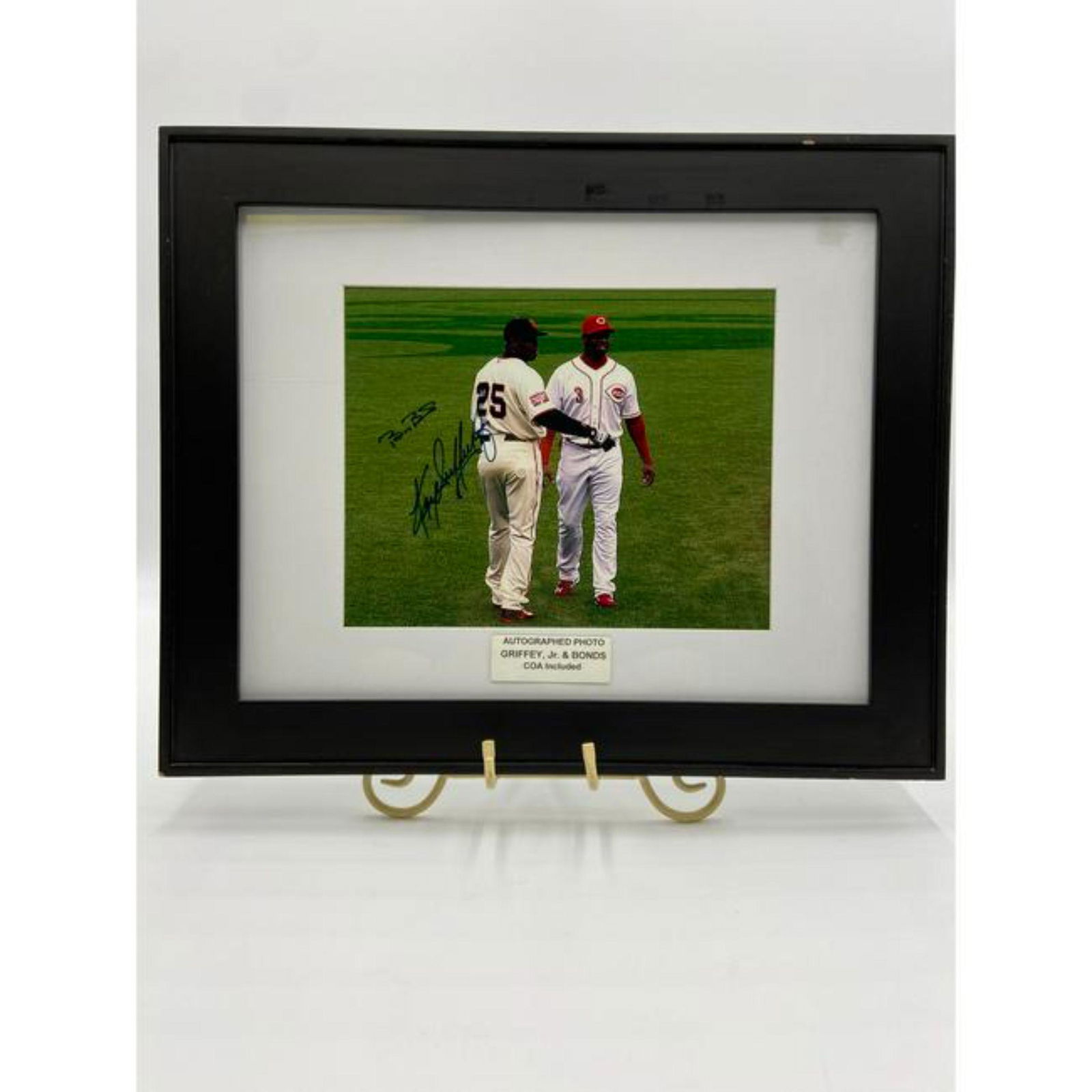 Ken Griffey Jr & Barry Bonds Autographed Photo w/ COA (1 of 5)