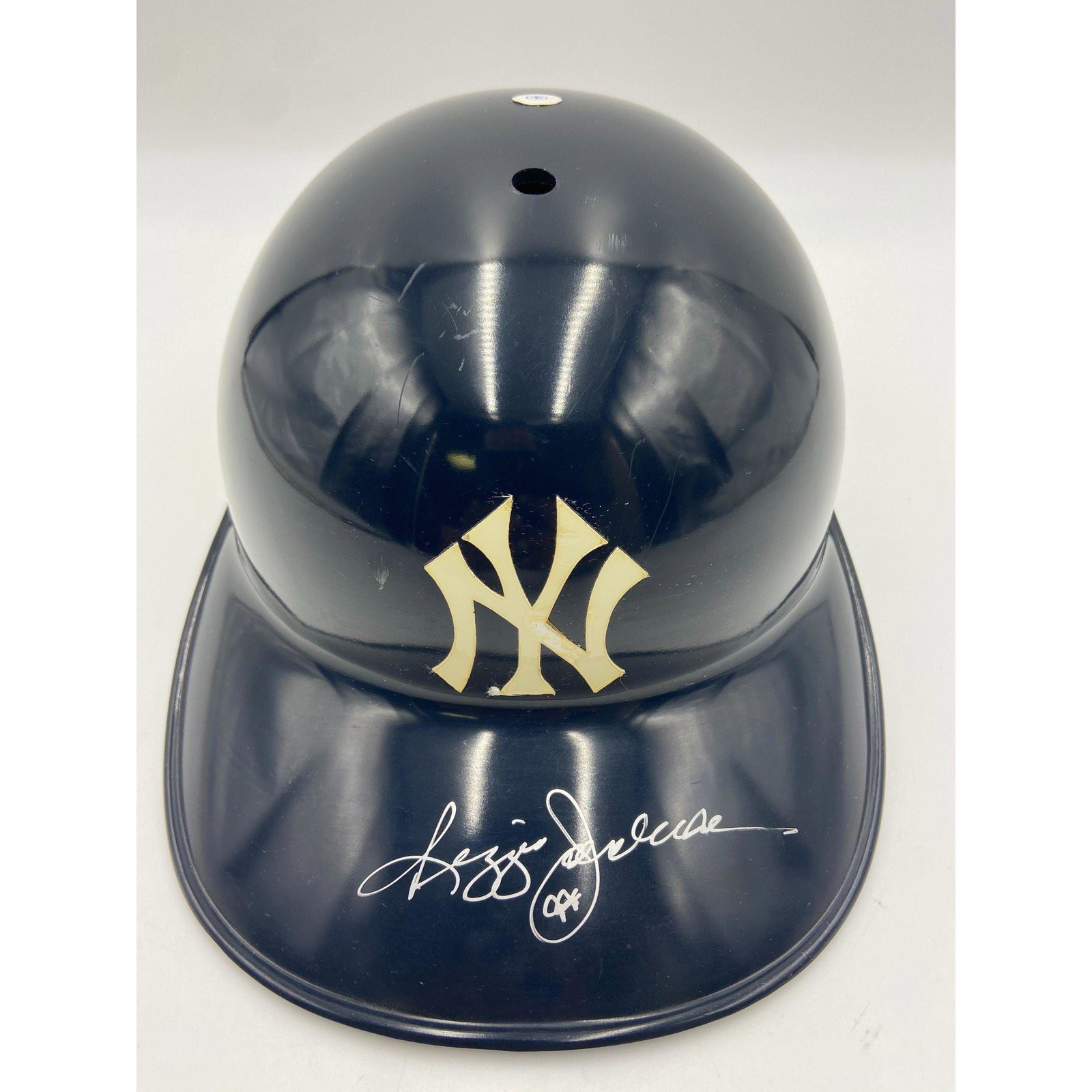 Authentic MLB Reggie Jackson Autographed Batting Helmet (1 of 2)