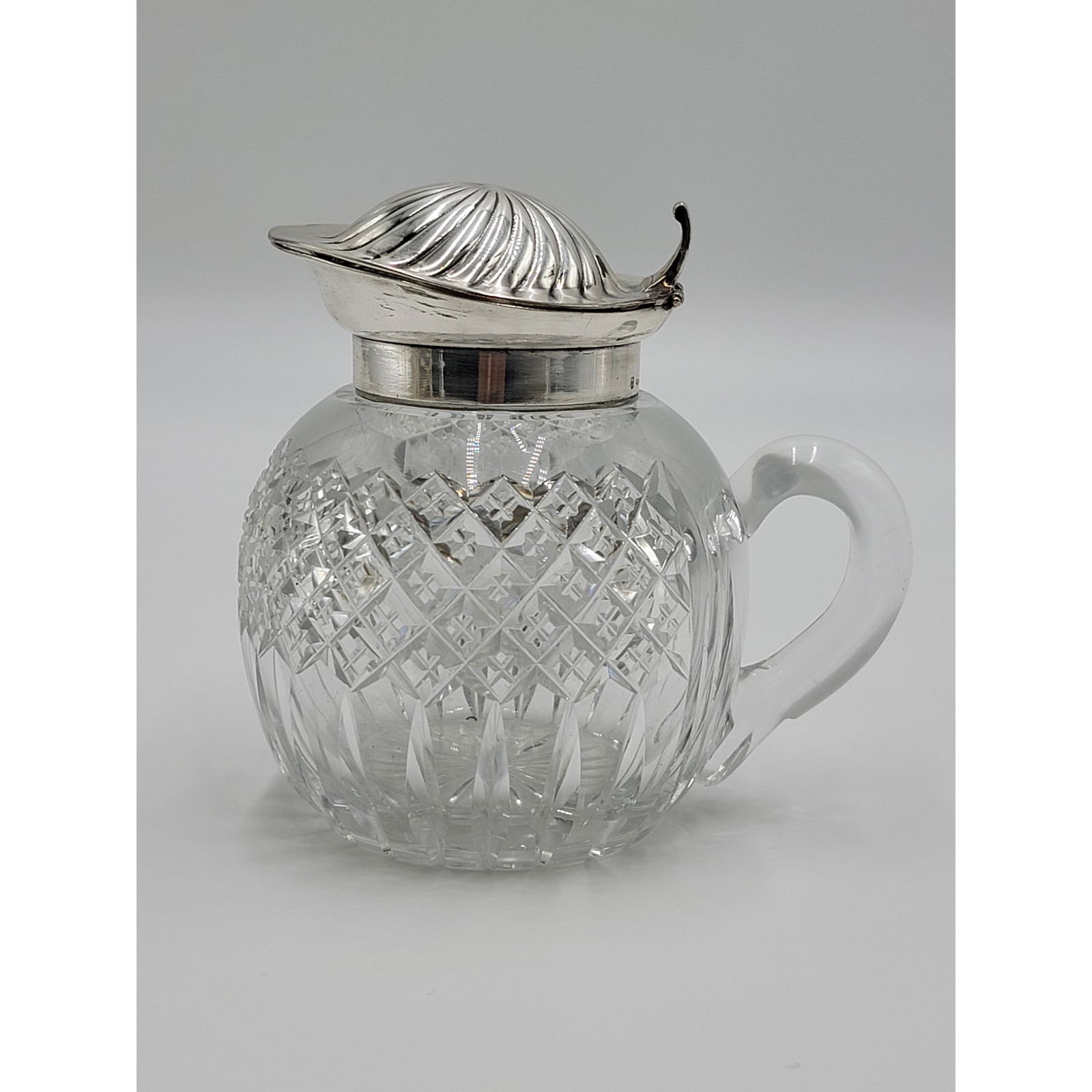 Cut Glass Syrup Jar With Gorham Silver-plate Top (1 of 11)