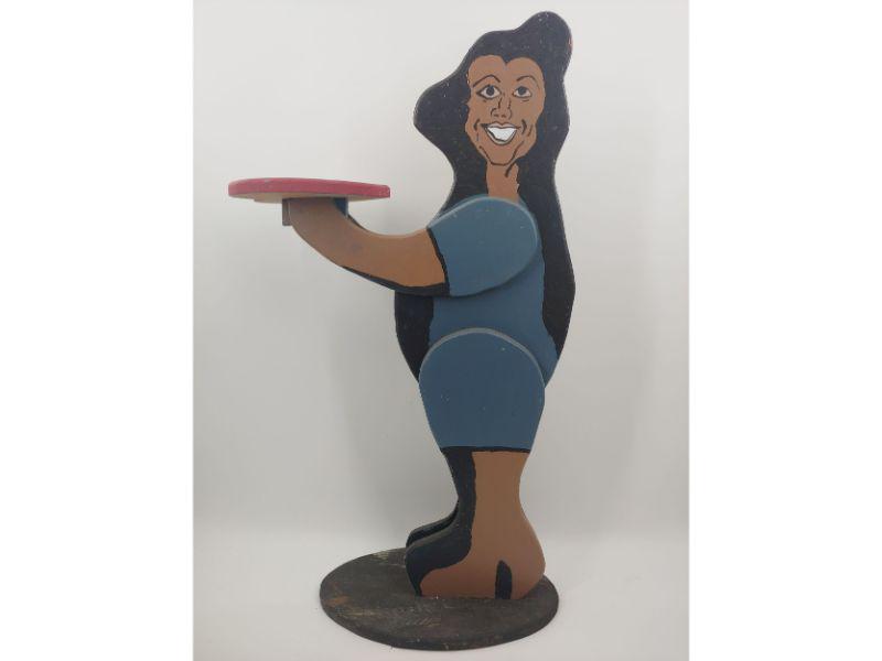 Black Americana Folk Art Sculpture: Black Americana Folk Art Sculpture. Has a measurement of 37" x 20"