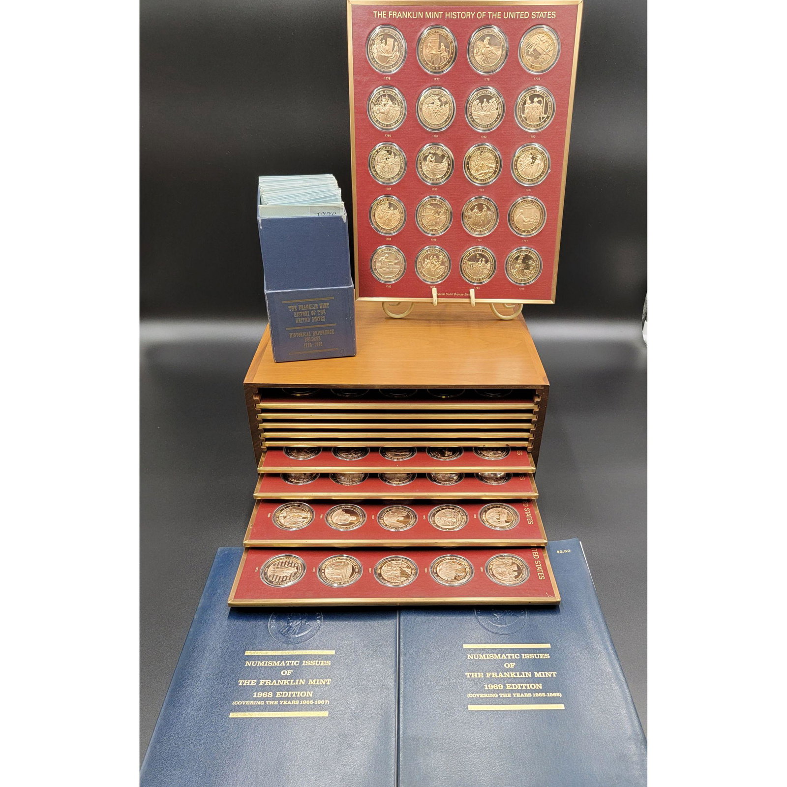 COMPLETE SET FRANKLIN MINT BRONZE HISTORY OF THE UNITED (1 of 5)