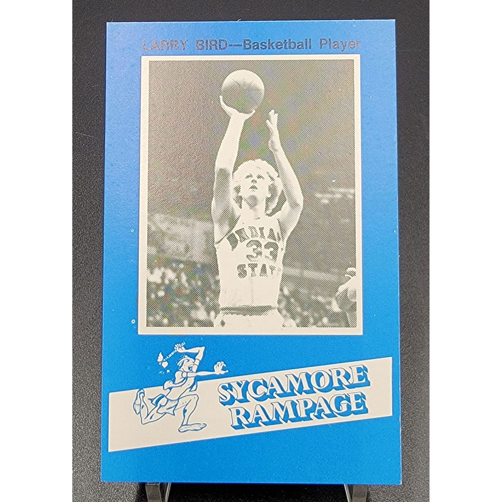 RARE Larry Bird Basketball Card -College SYCAMORE RAMPG (1 of 2)