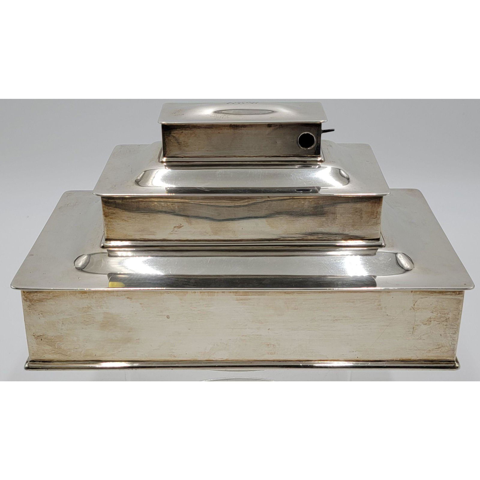 A Rare Tiffany & Co Sterling Silver Cigar Box A.H Wiggi (1 of 13)