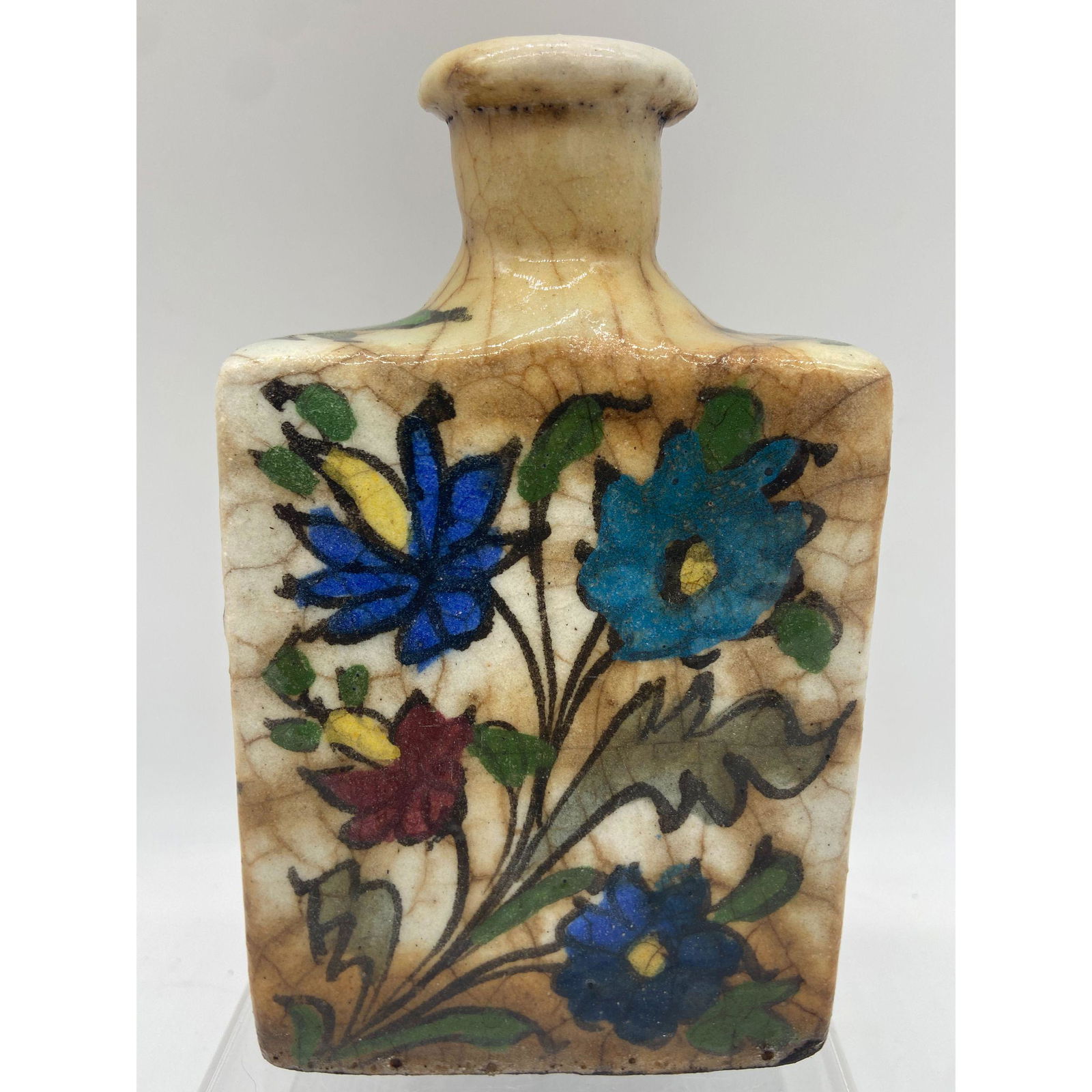 Persian Glazed Pottery Bottle (1 of 9)