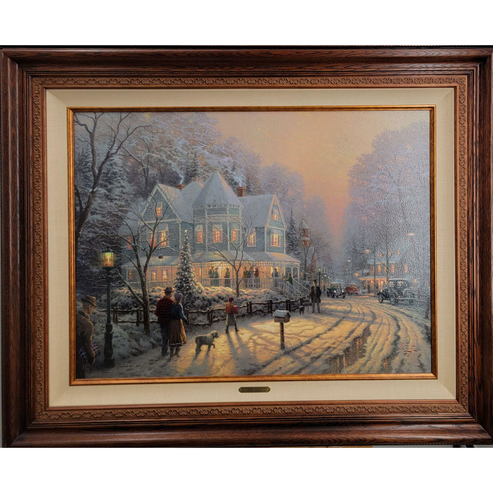 Thomas Kinkade "A HOLIDAY GATHERING" Limited Ed. Litho. (1 of 20)