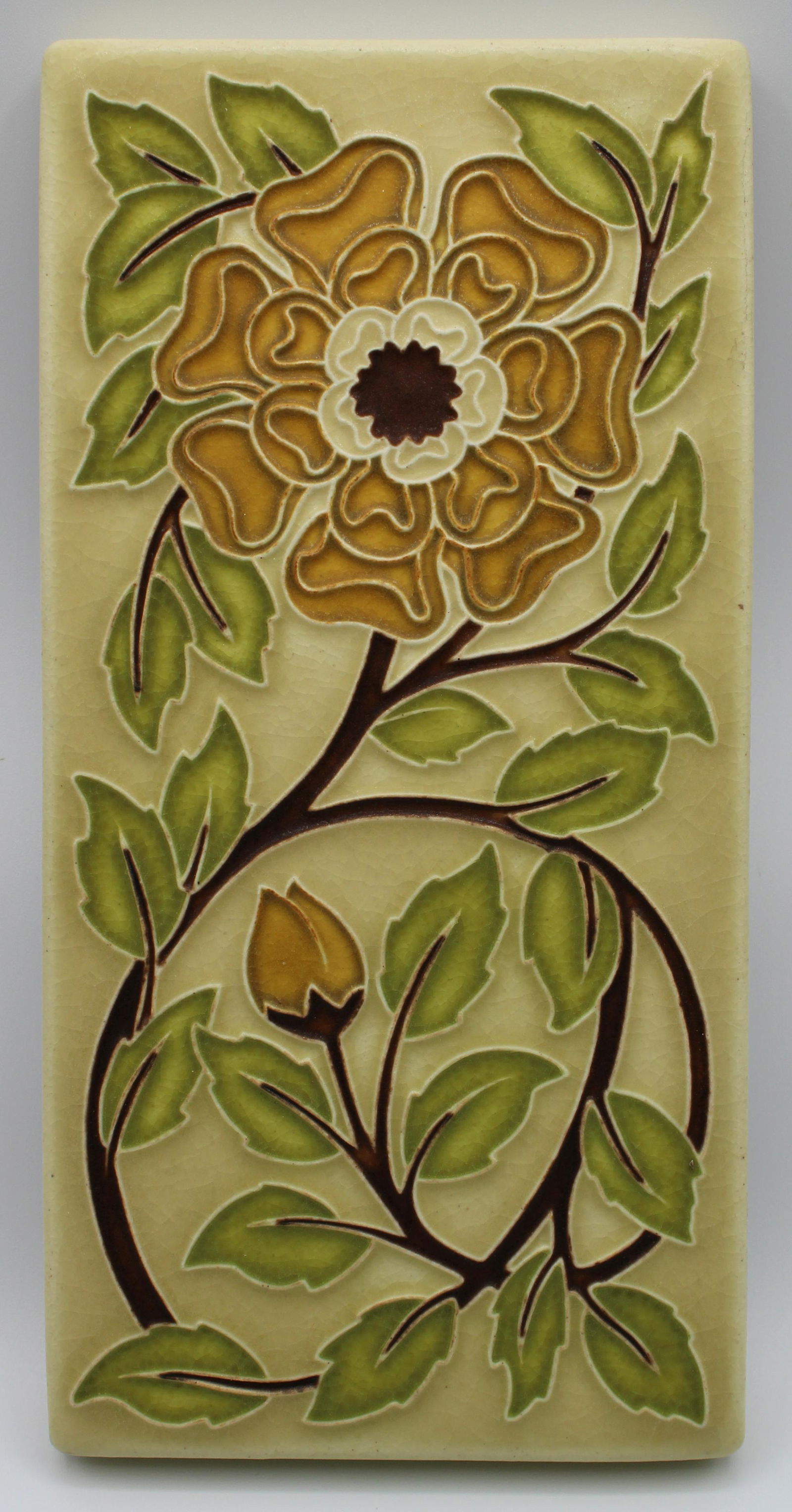 Arts & Crafts Pottery Tile Signed (1 of 2)
