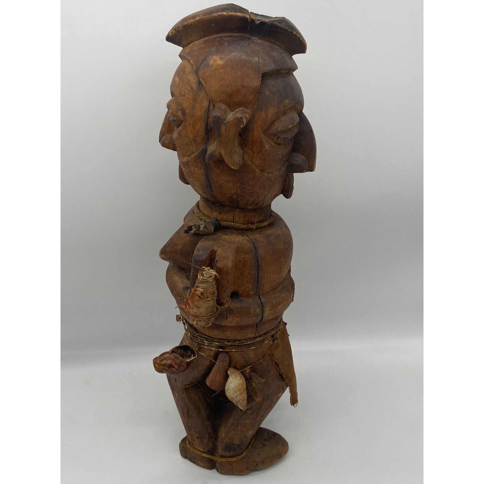 Rare Hand-carved African Yaka double-sided sculpture (1 of 19)