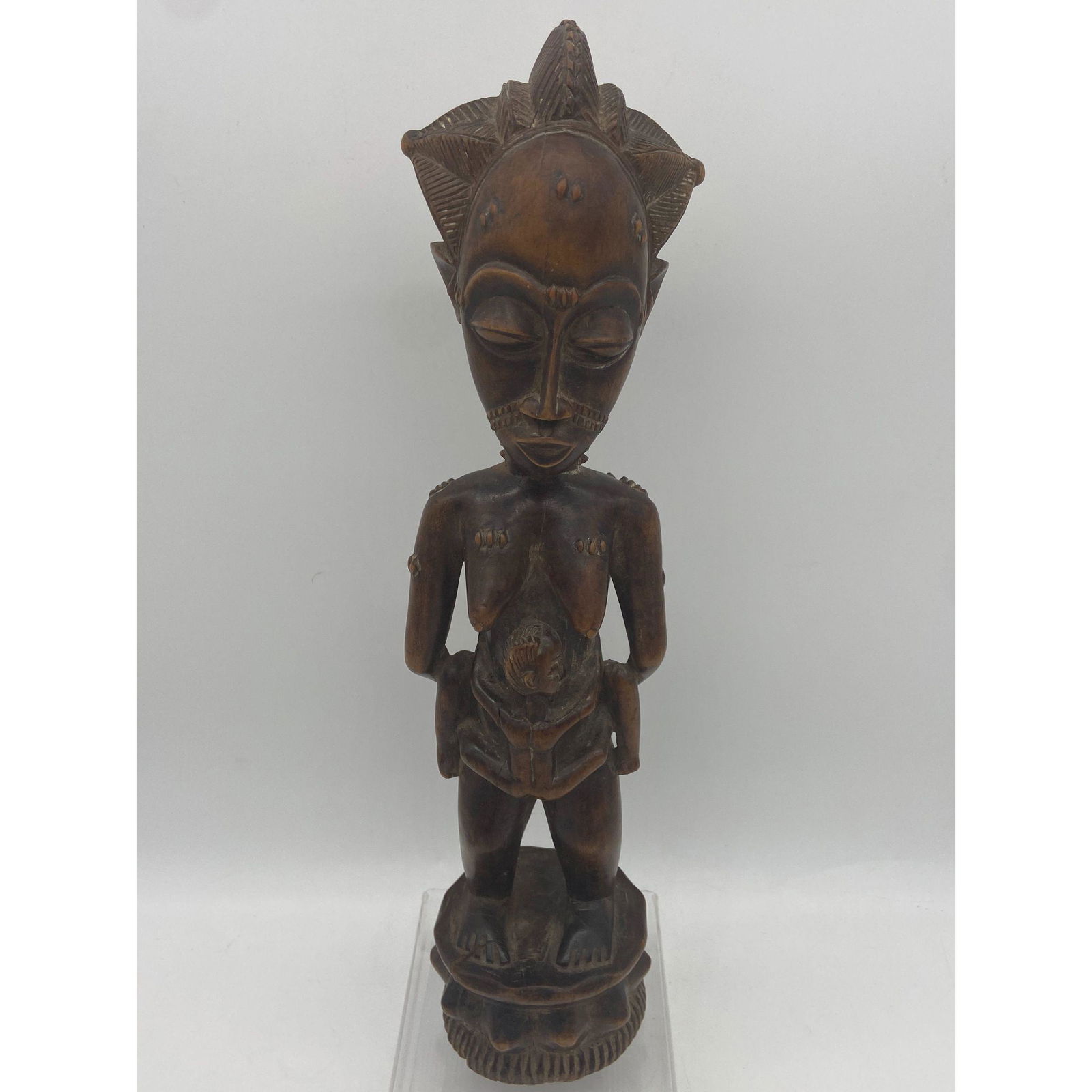 Vintage Hand-Carved African Statue Mother & Child (1 of 14)