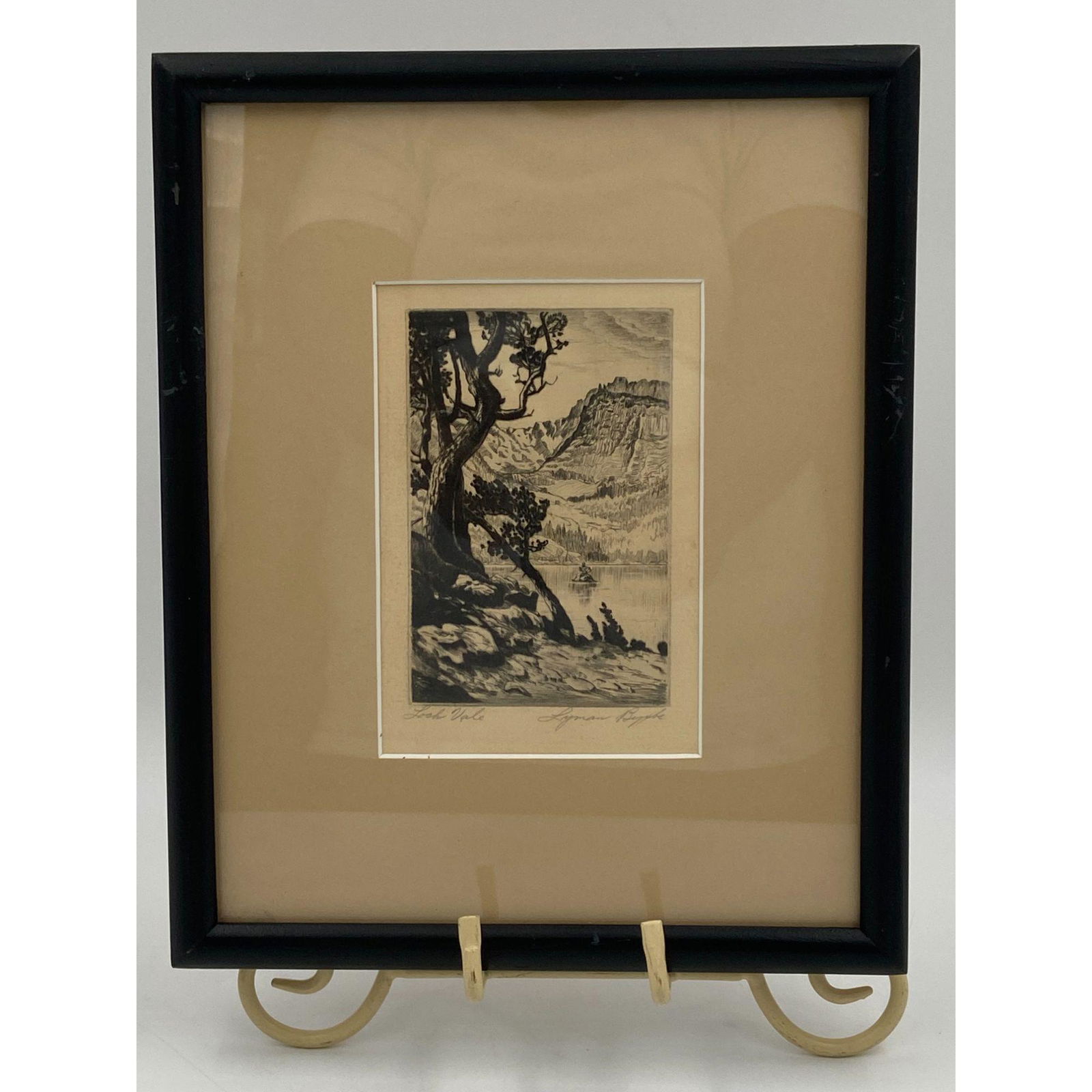 Lyman Byxbe Original Etching "Loch Vale" Signed (1 of 10)