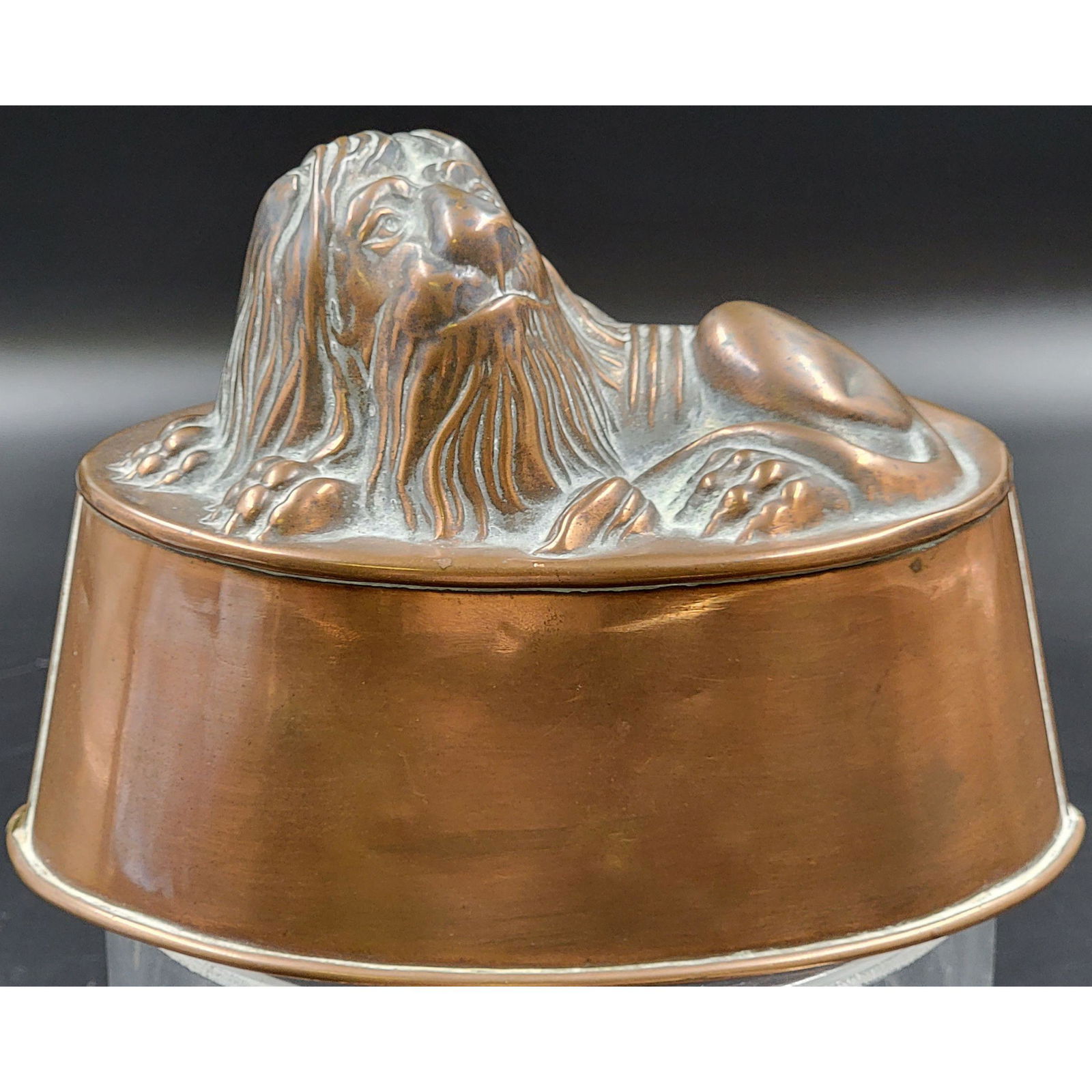 A Rare Antique Copper Mold 19th Century A LION (1 of 13)