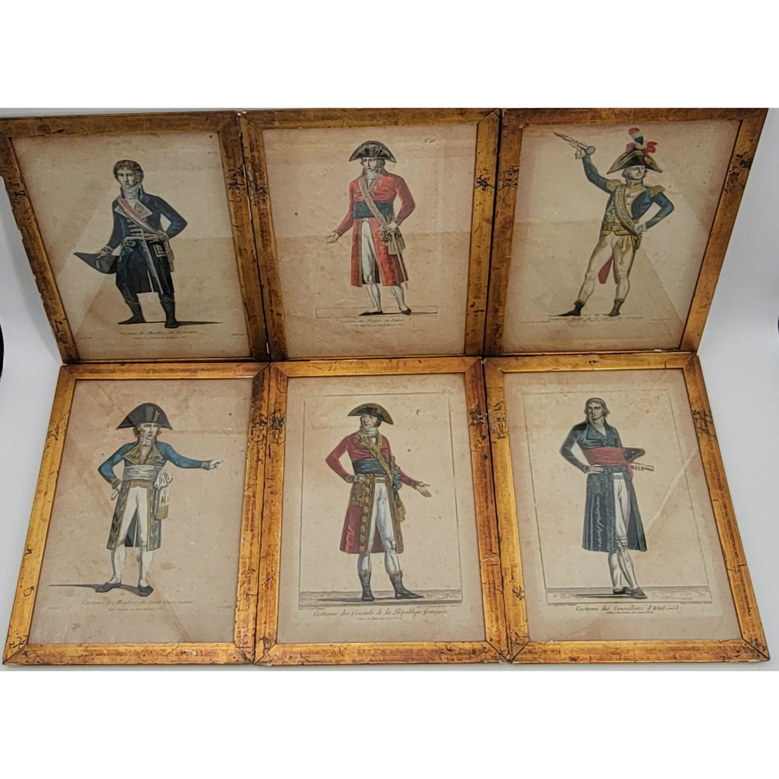 6 Hand Colored 18th C Fashion Plates (1 of 18)