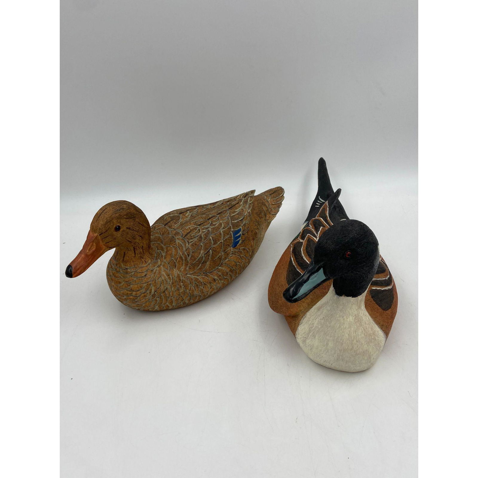 Lot Of 2 Vintage Duck Decoys Hand-Carved (1 of 12)