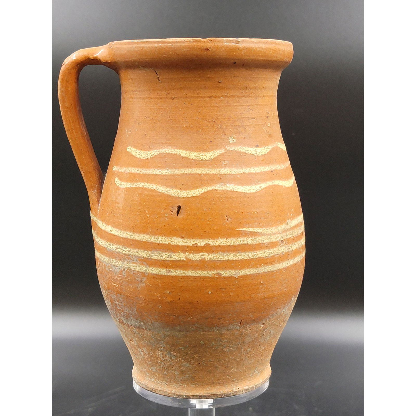 19th C American Redware Pottery Pitcher (1 of 13)