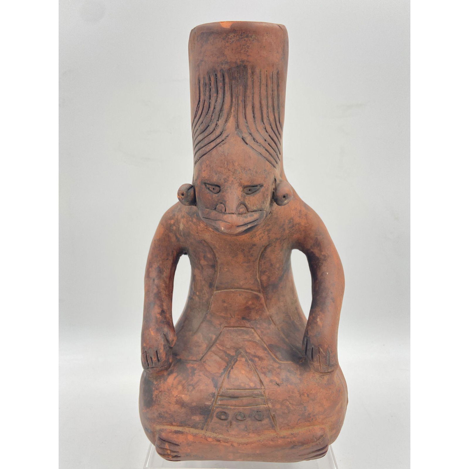 Ancient Native American Qawpaw Effigy Water Jug (1 of 12)