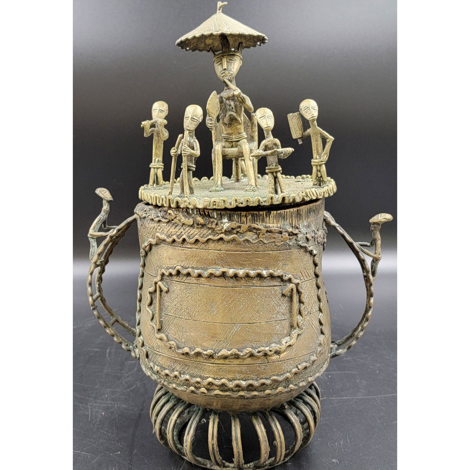 Rare Antique Akan Gold Dust Casket / Container (1 of 20)