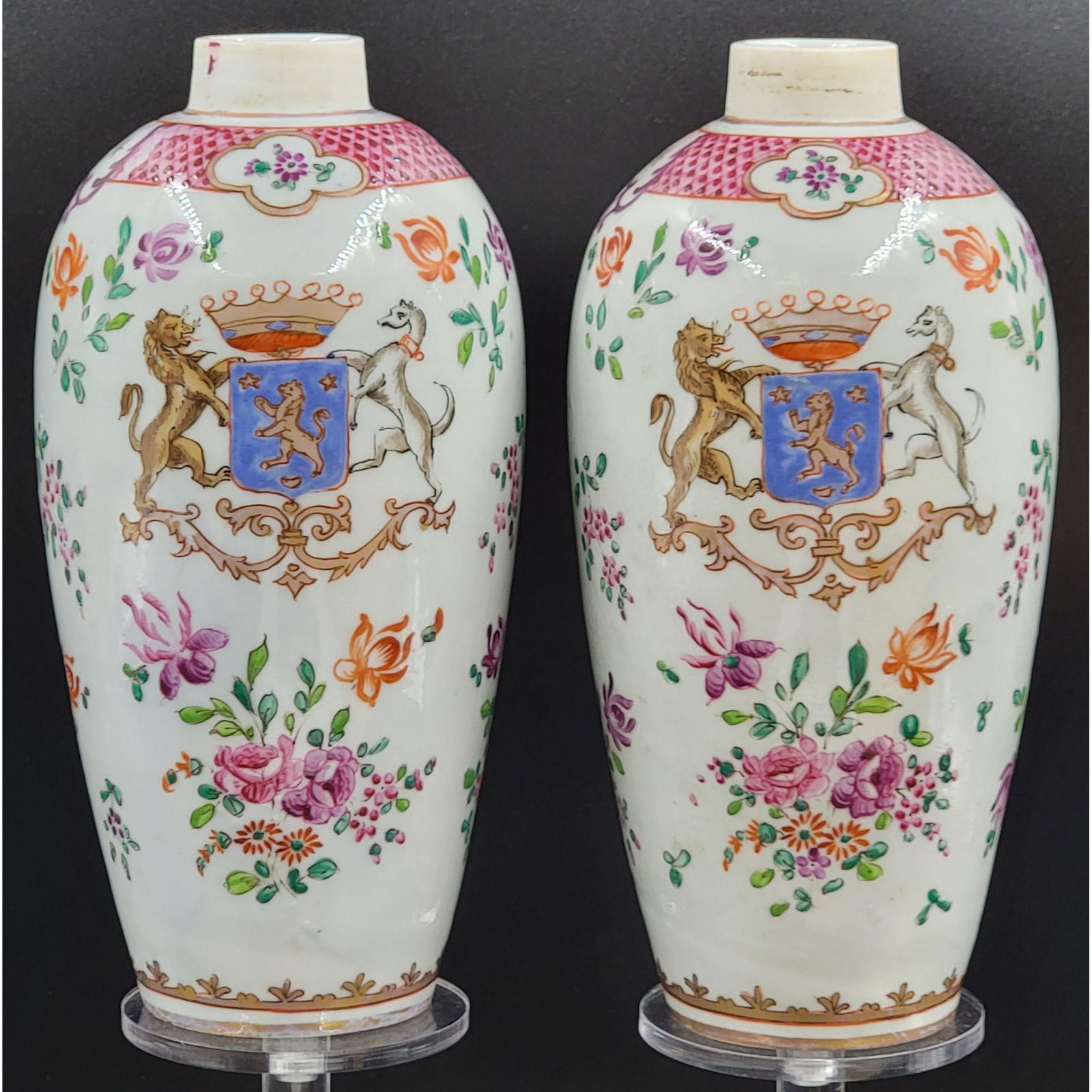 Signed Chinese Export Style Samson Porcelain Vases (1 of 15)