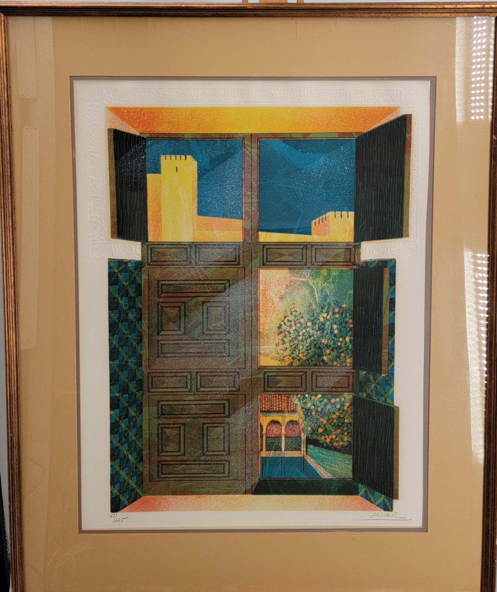 Sunol Alvar (b. 1935) Spanish Signed And Numbered: Sunol Alvar (b. 1935) Spanish Signed And Numbered 61/225. Frame Measure 37" x 30", Sight 35" x 28". From A Southwest Florida Gentleman's Estate. Please note: we attribute this work to based upon the q