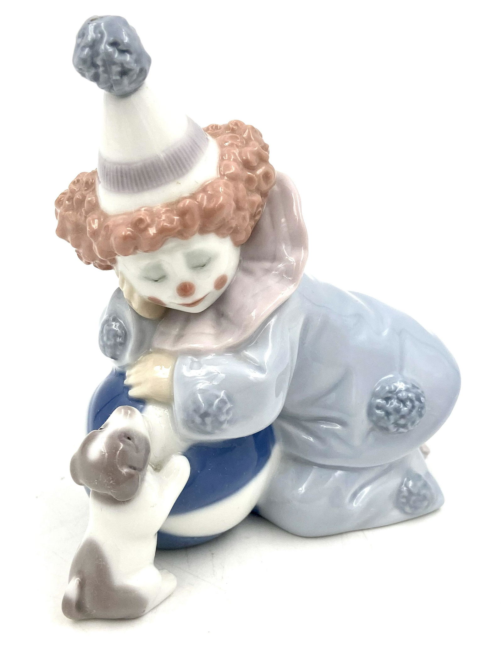Lladro #5278 "CLOWN WITH PUPPY" Retired Figurine (1 of 4)