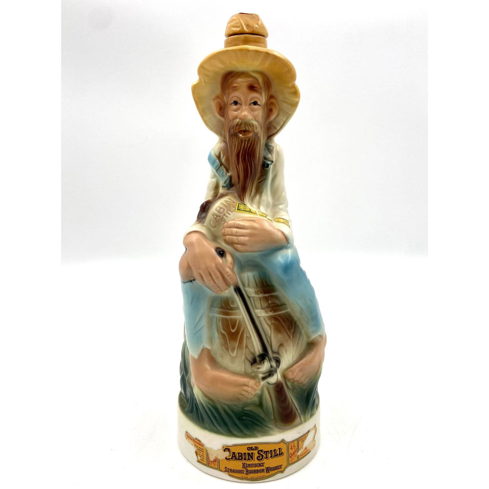 1969 OLD CABIN STILL HILLBILLY BOURBON WHISKEY DECANTER (1 of 6)