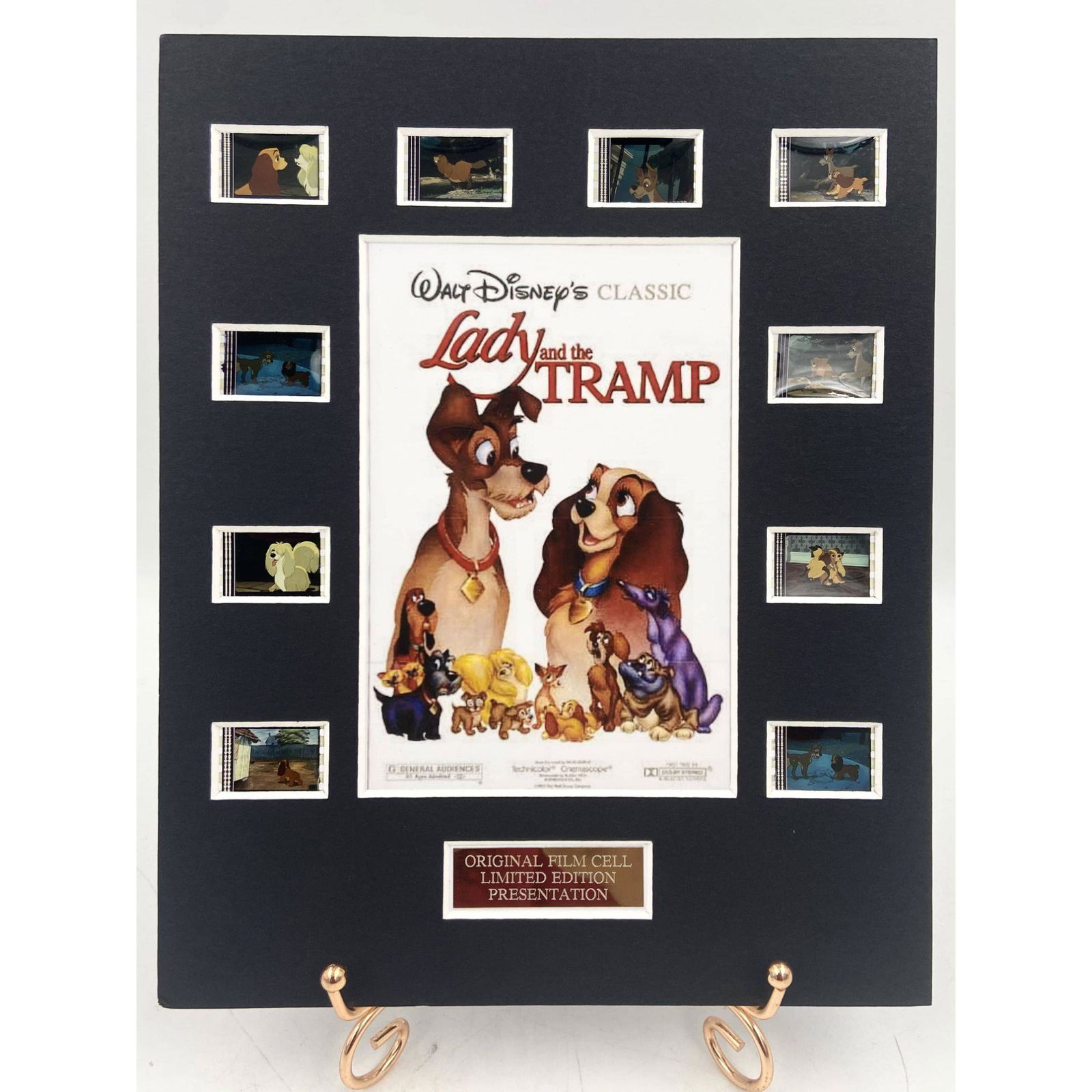 Walt Disney's Lady And The Tramp Original Film Cell w/ (1 of 3)