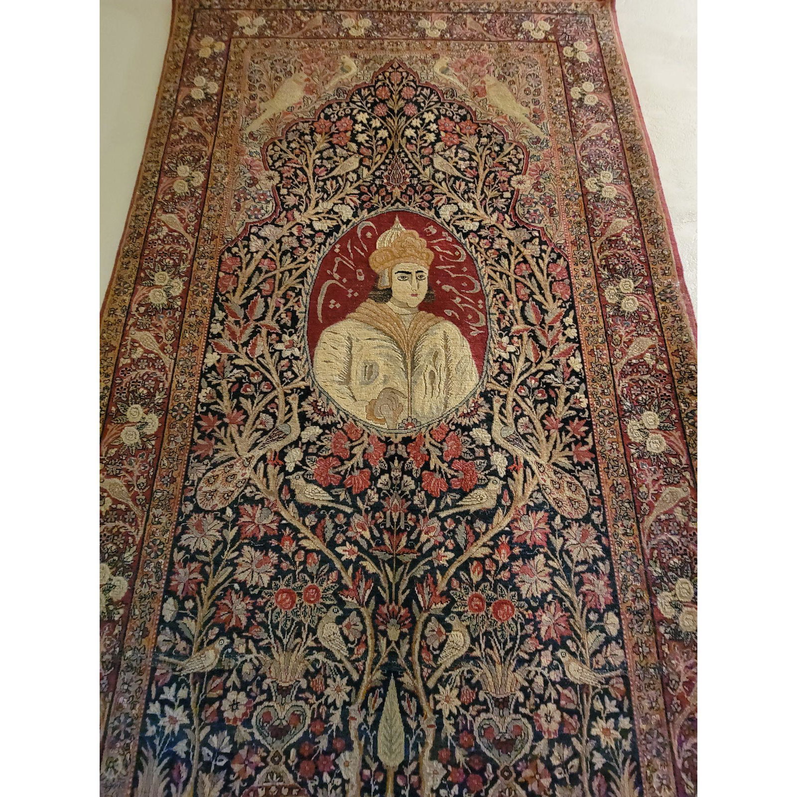 Persian Kerman Ravar Antique â€“ Fine Pictorial Rug (1 of 19)