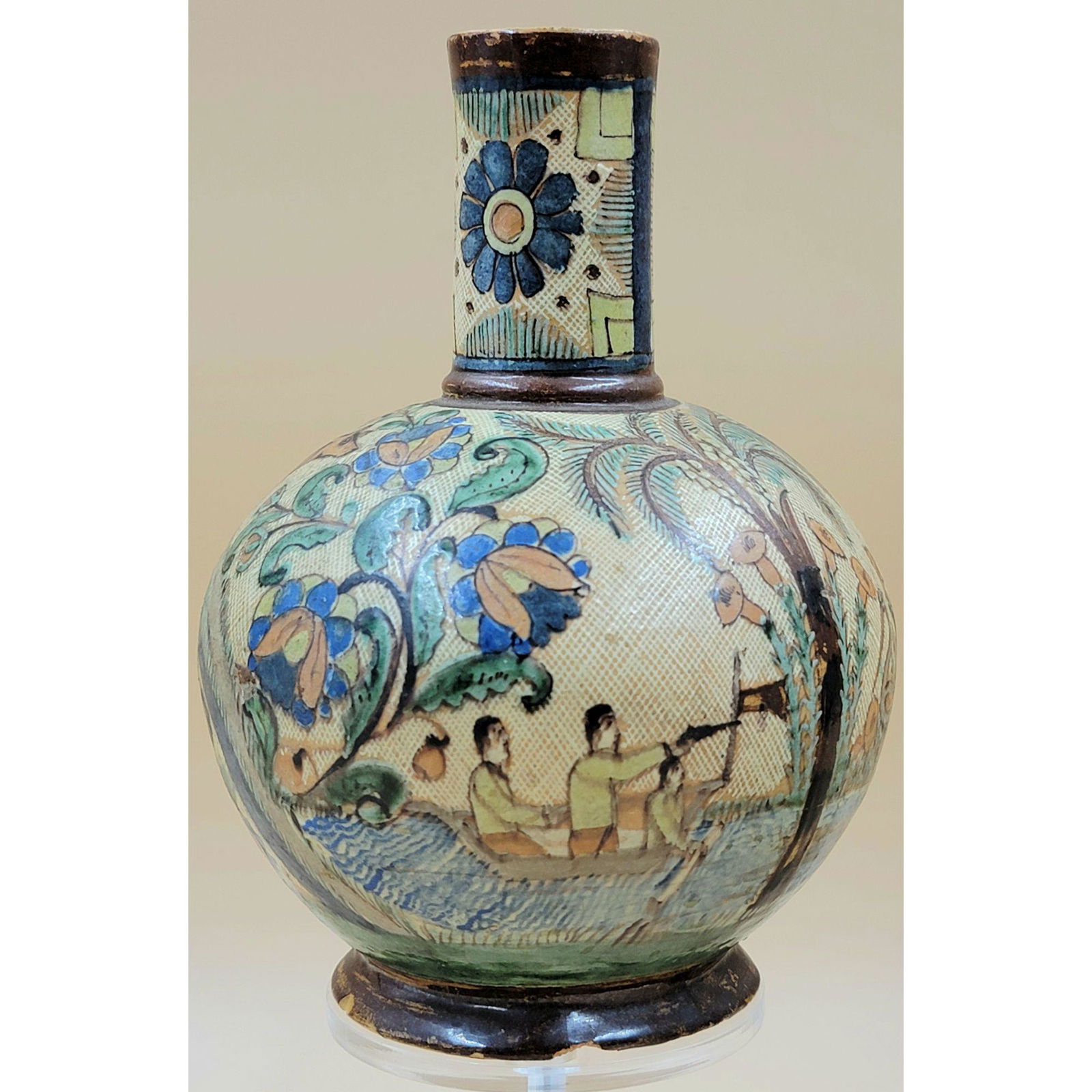 Signed Southern Folk Art Vase 19th Century (1 of 20)