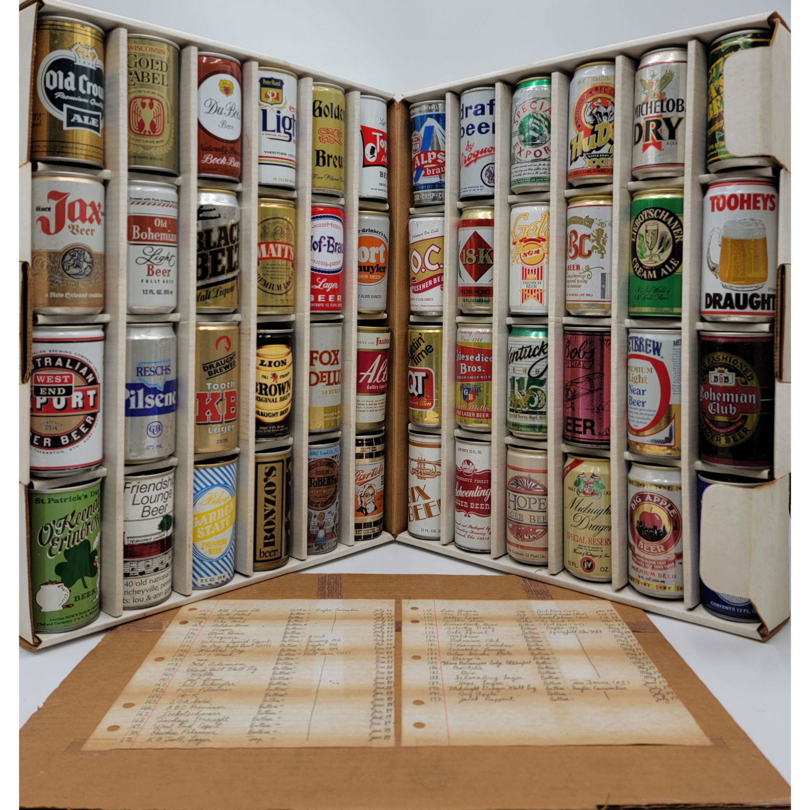 A Nice Vintage Beer Can Collection With List (48 CANS) (1 of 8)