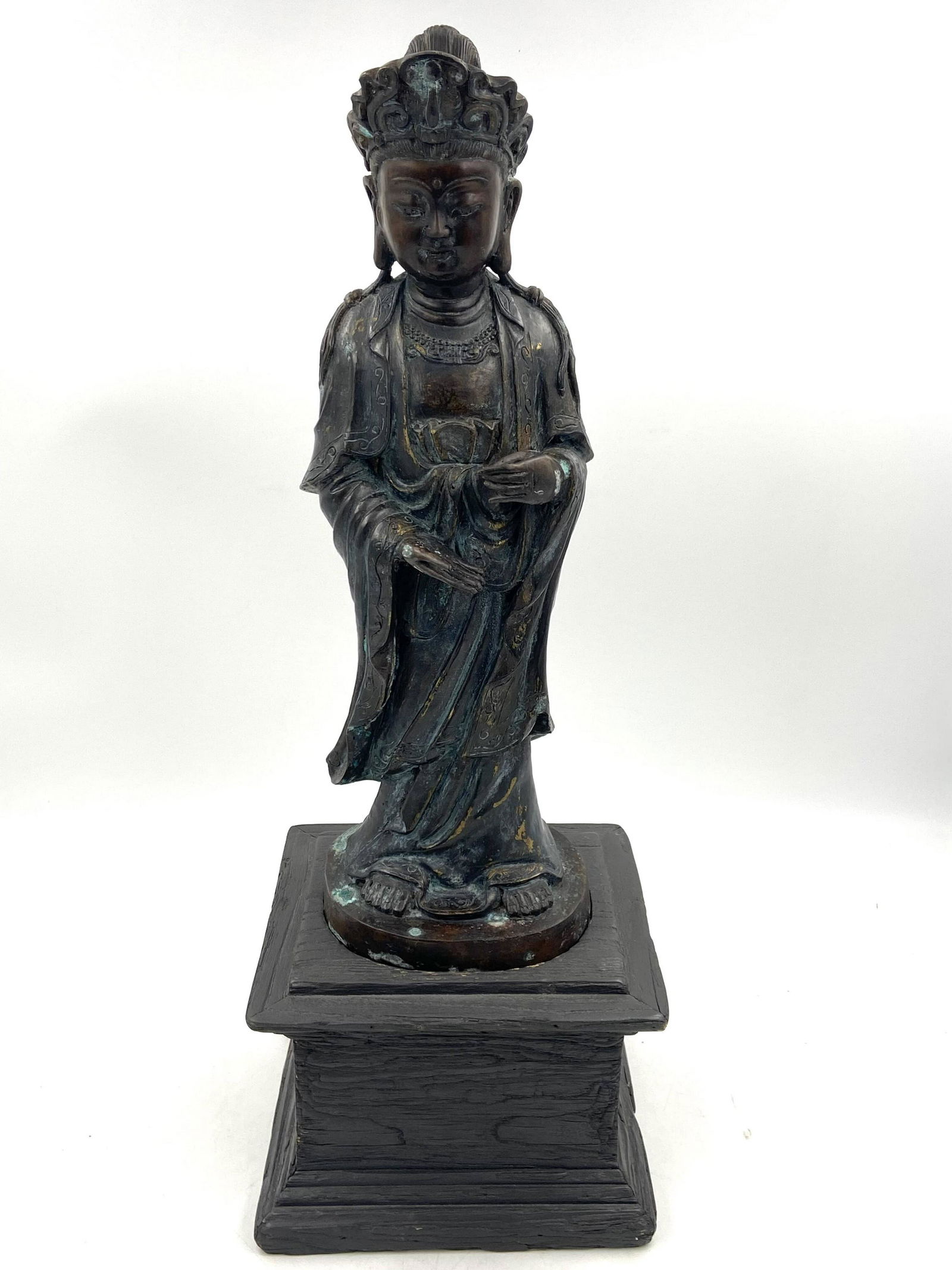 Lg Old Chinese Bronze Statue (1 of 14)