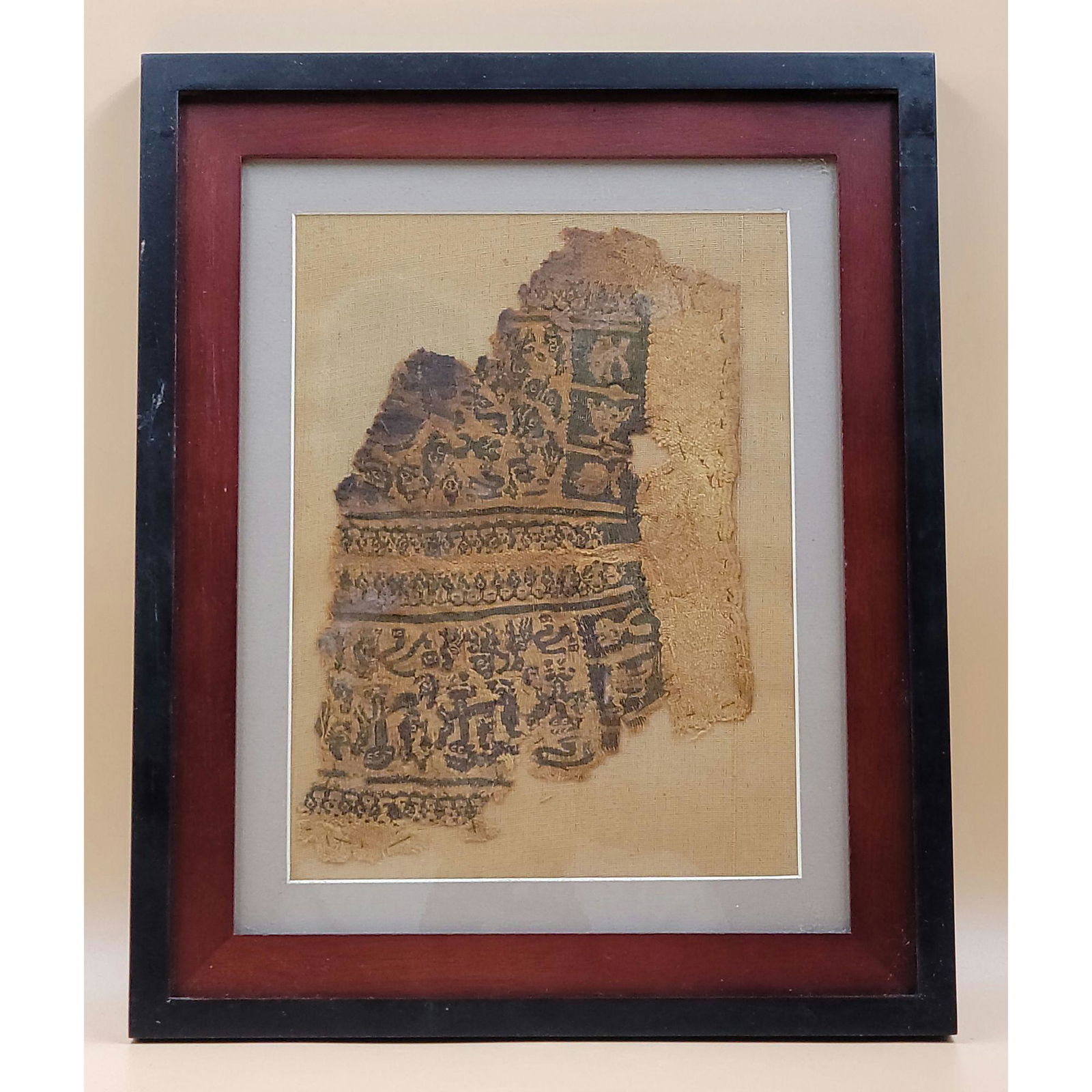 Egyptian Coptic Mummy Wrap Fragment, Circa 2rd or 3rd C (1 of 7)