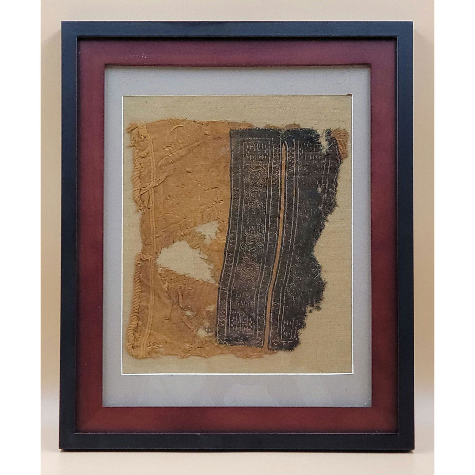 Egyptian Coptic Mummy Wrap Fragment ,Circa 2nd 3rd C (1 of 12)