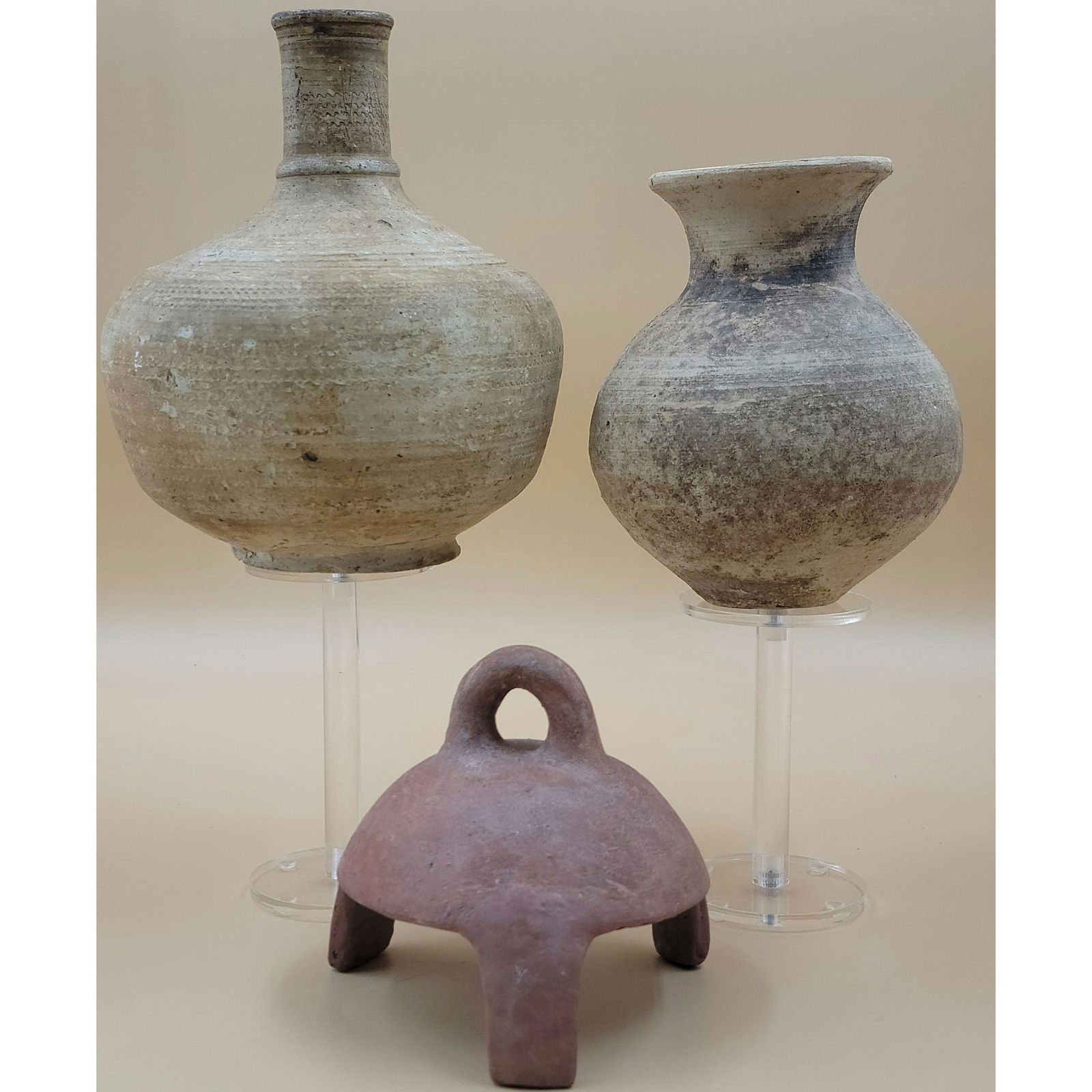 Lot Of 2 Ancient Pottery Pots Unknown Origin (1 of 20)