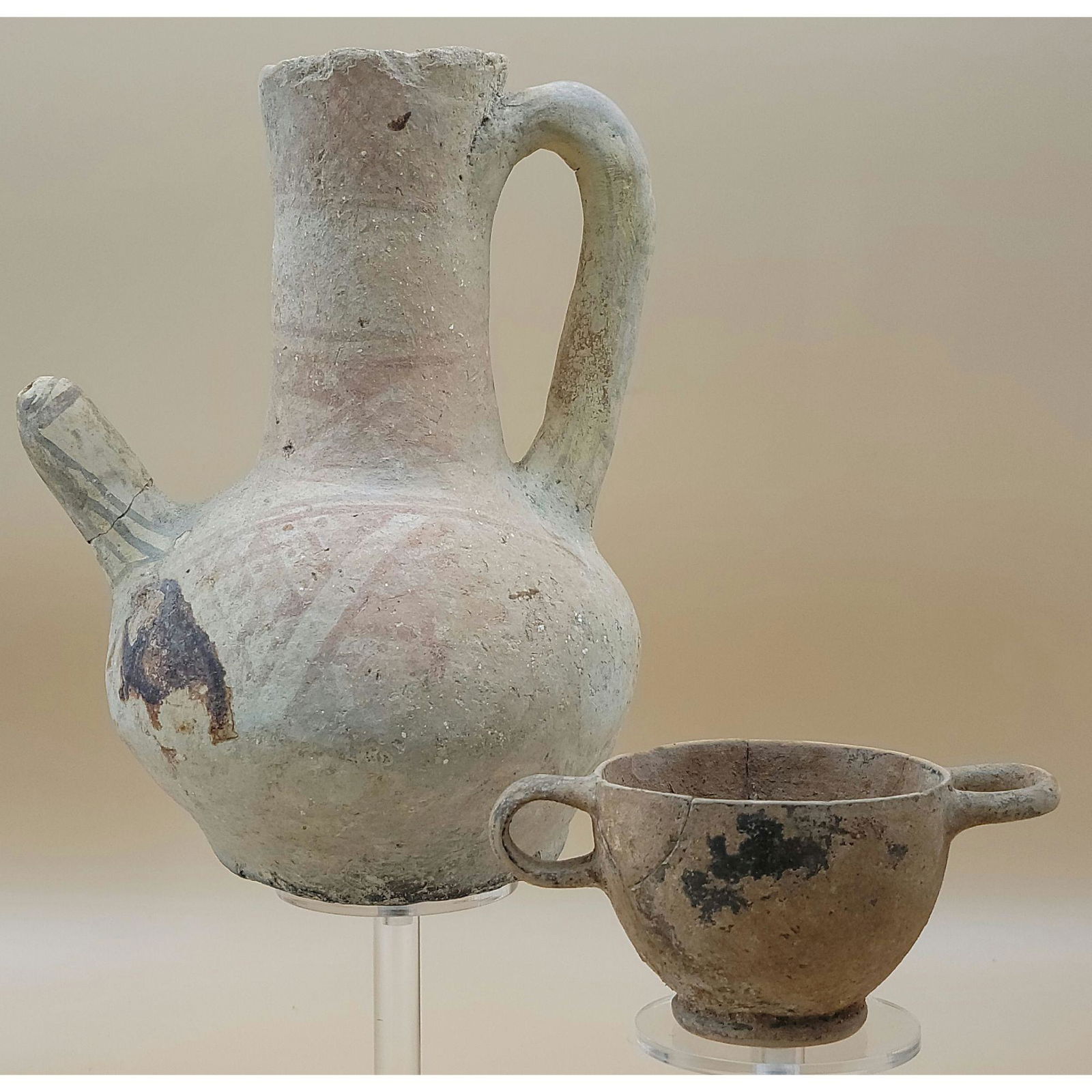 2 Greek Late Classical Campanian vessels, 4th C B.C. (1 of 20)