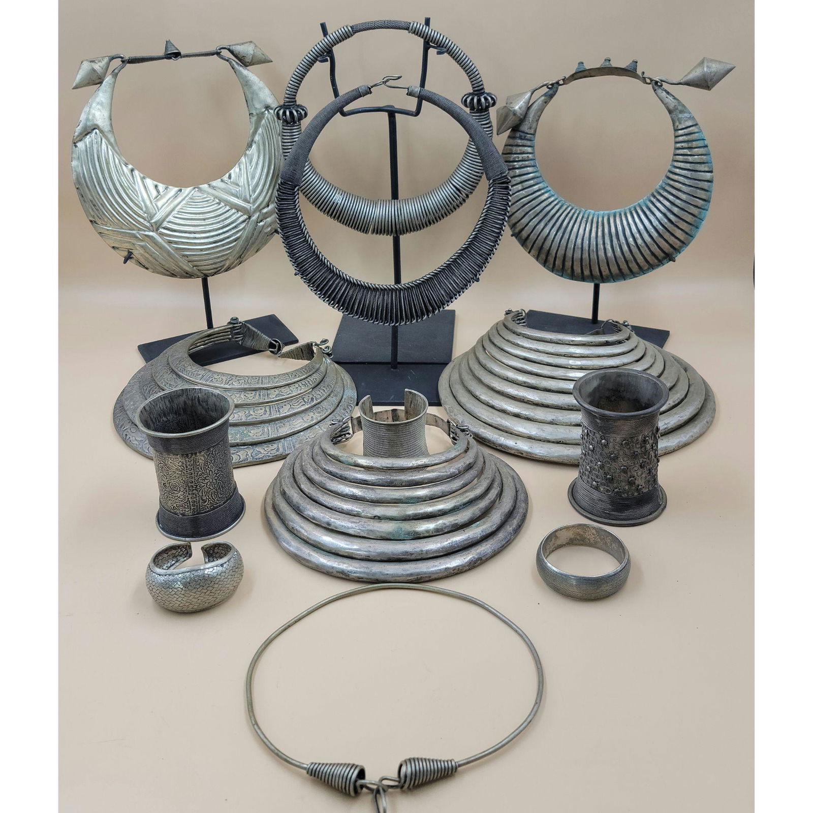 A Large Group Of African Currency Bracelet & Necklace (1 of 20)