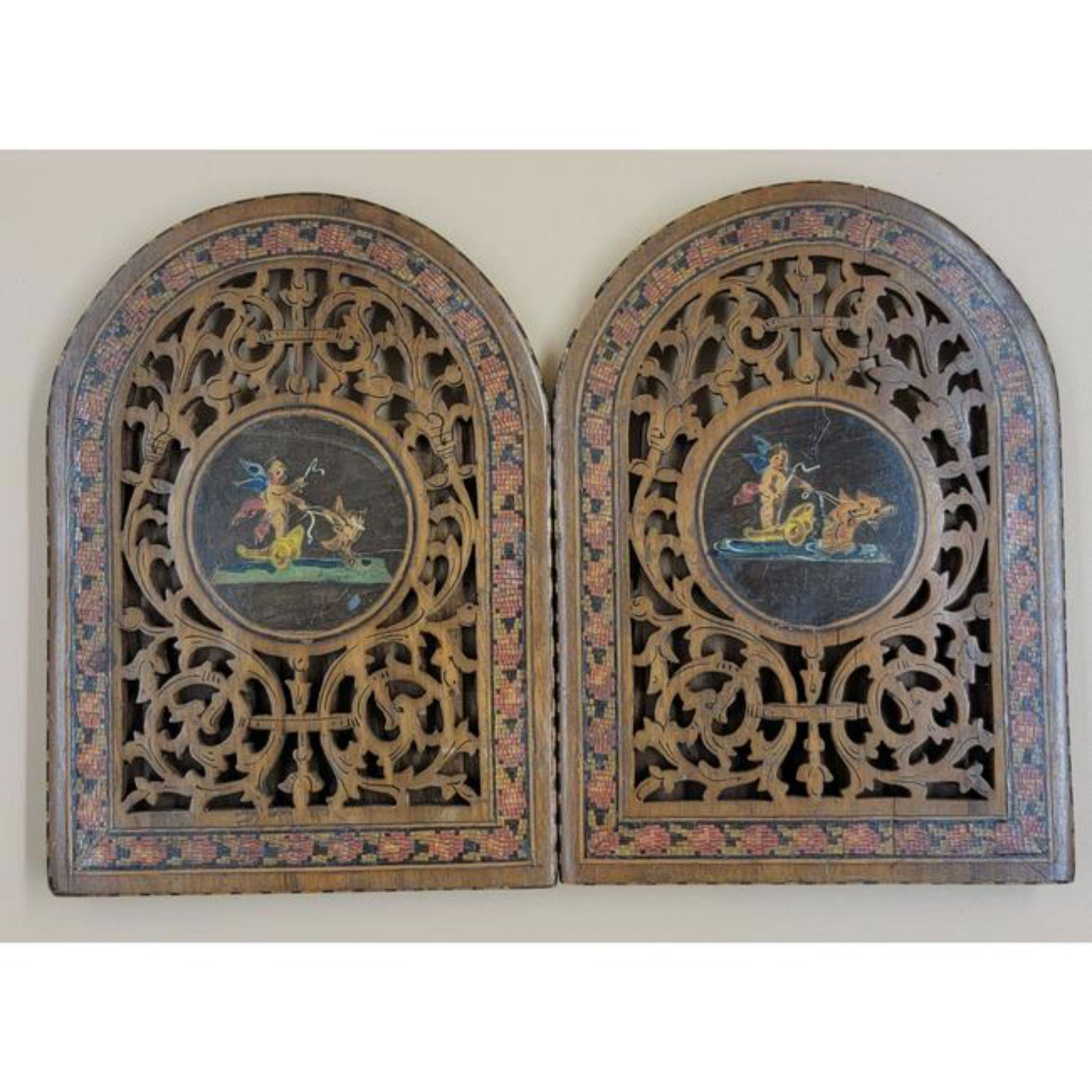 A Fine Pair Of Inlaid Italian Sorrento Bookends Ca 1880 (1 of 11)