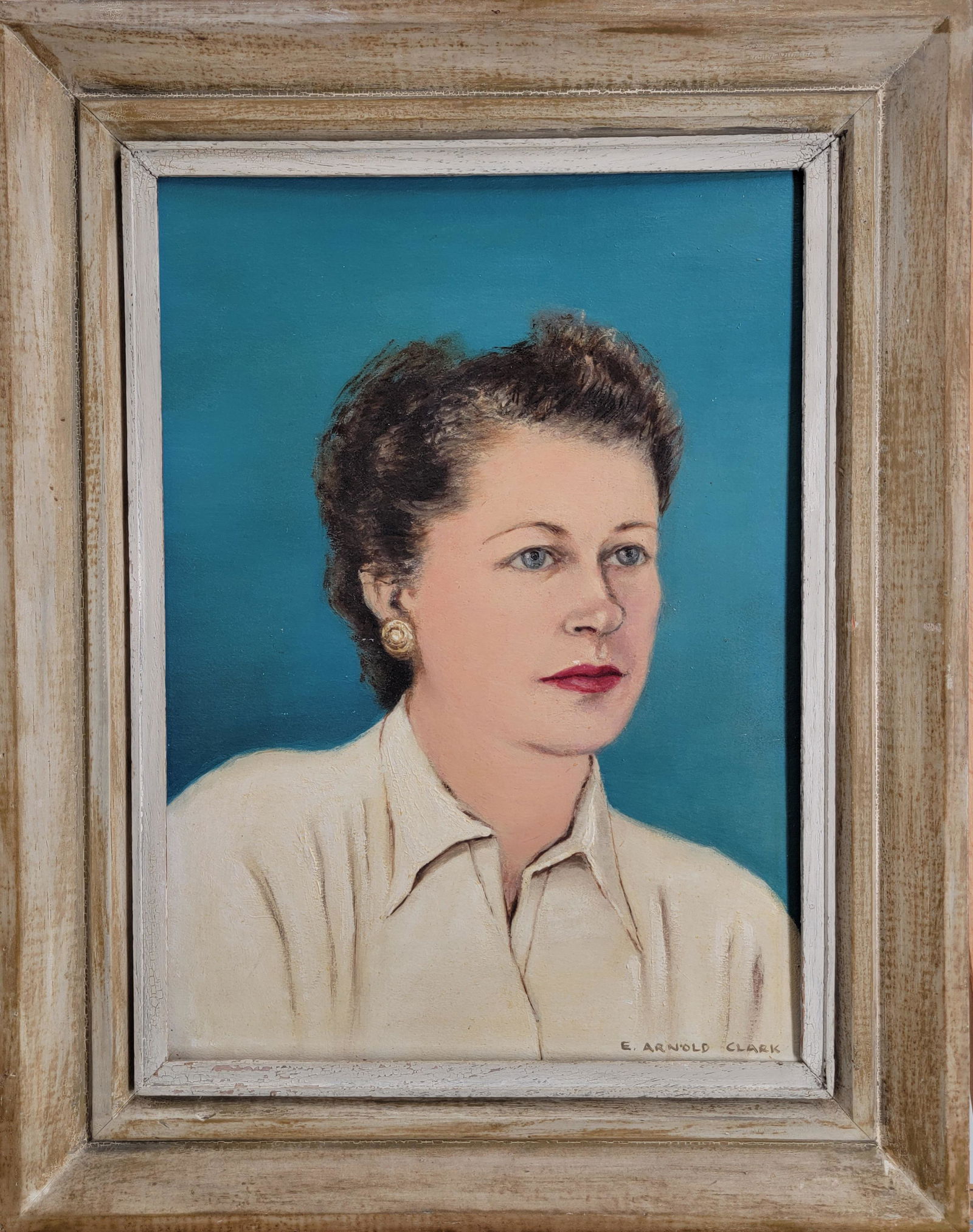 Eleanor Arnold Clark (1911-1982) NY Portrait Painting (1 of 7)