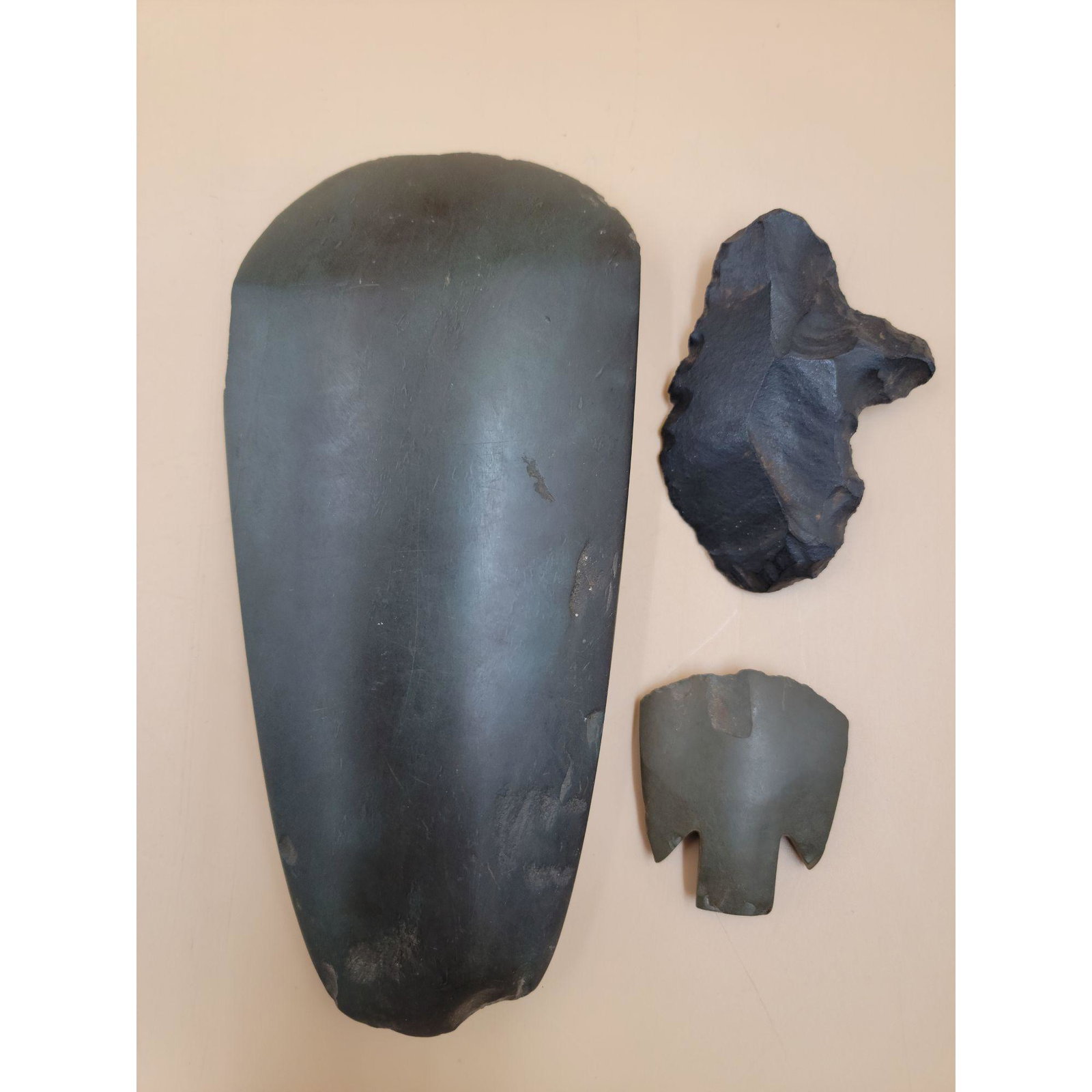 Set Of 3 Scandinavian Neolithic Stone Tool 6000-3500 BC (1 of 16)