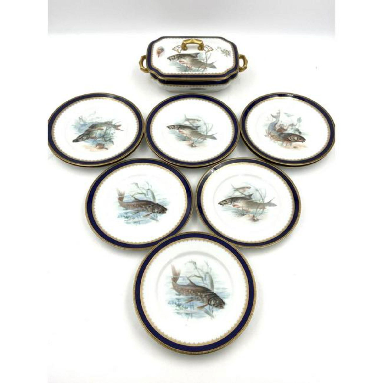 Hutschenreuther Bavaria Fish Porcelain Dinnerware (1 of 8)